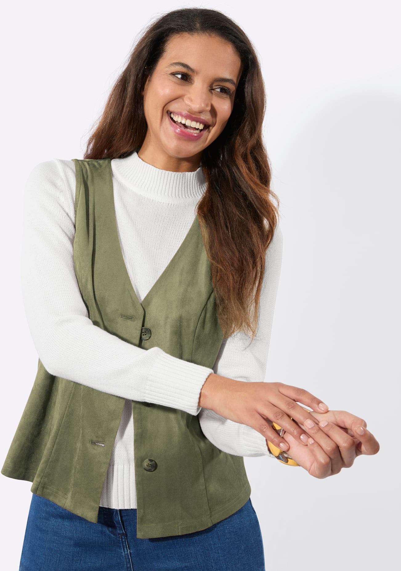 Casual Looks Lederimitatweste