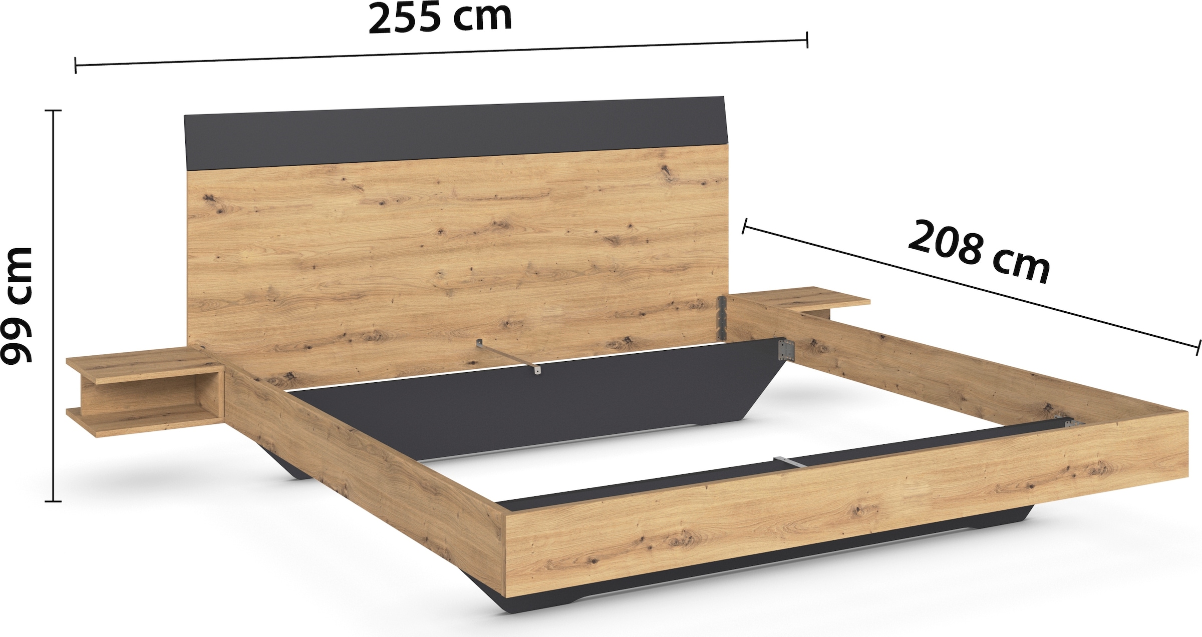 rauch Schlafzimmer-Set »Monza«, mit Schwebetürenschrank Breite 218 cm, Bettanlage in 2 Breiten
