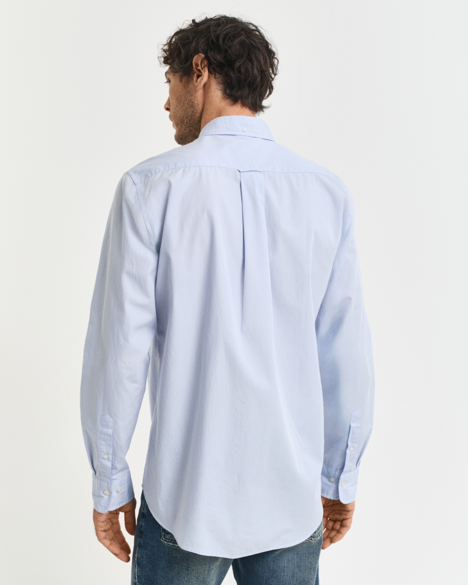 Gant Langarmhemd »Regular Fit Popeline Hemd leicht strapazierfähig pflegeleicht« mit Label Stickerei auf der Brusttasche