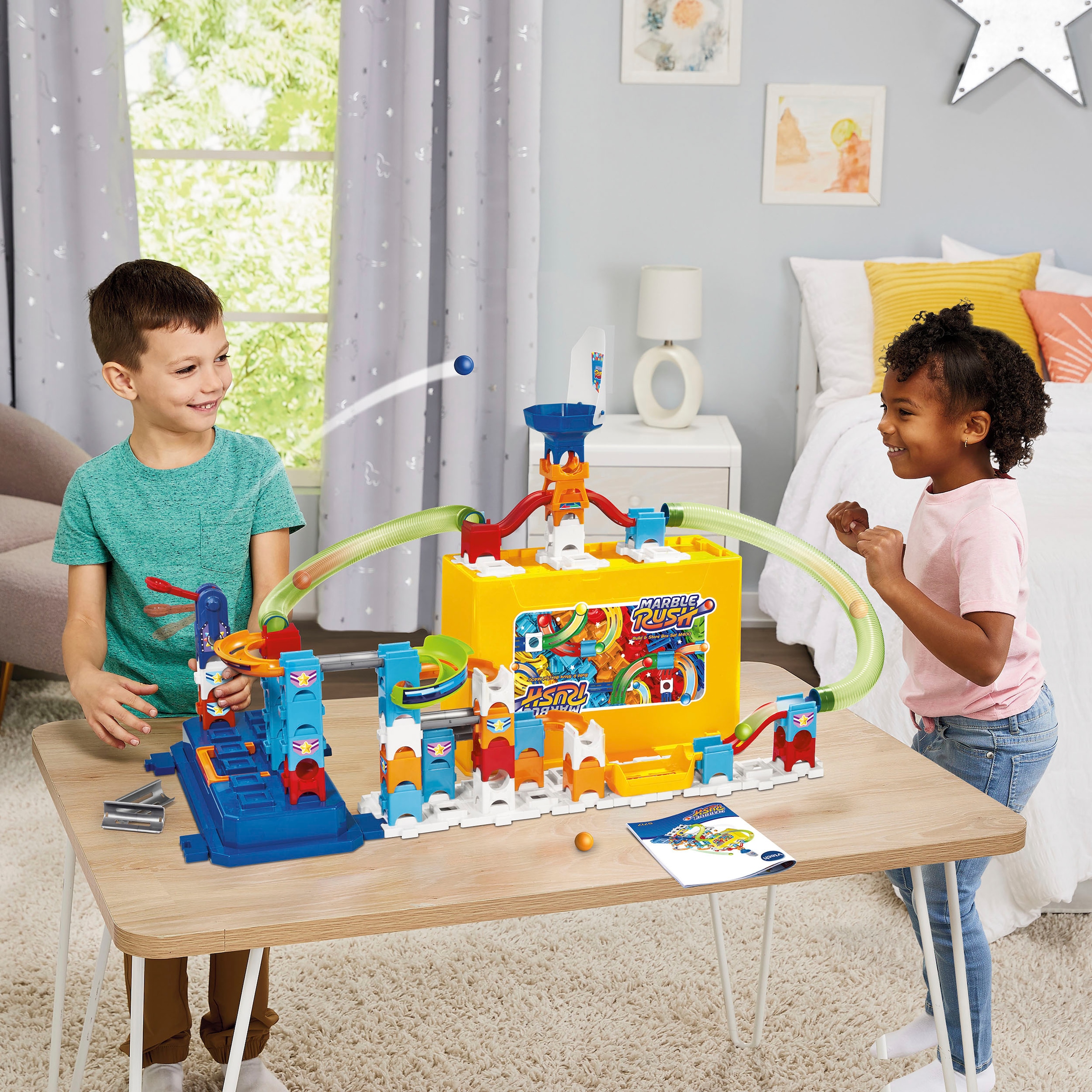 Vtech® Kugelbahn »Marble Rush - Build & Store Box Set M400«