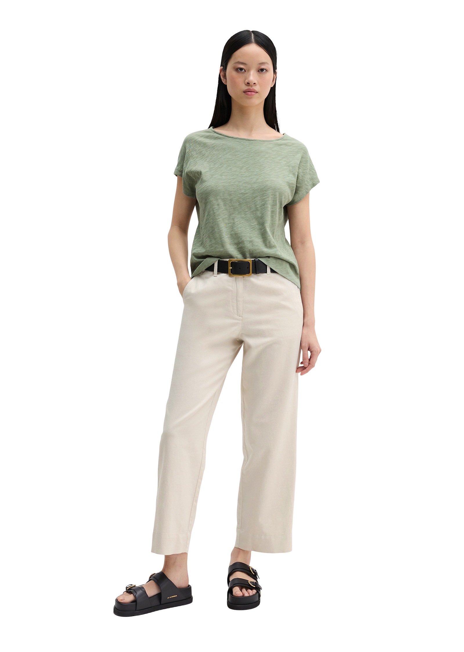 Marc O'Polo T-Shirt regular aus weichem Baumwoll-Slub-Jersey