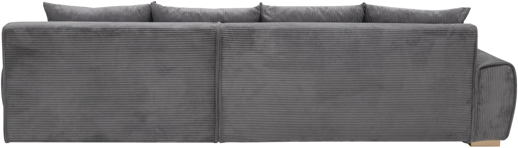 Home affaire Ecksofa »Katja«, Cord Bezug, inkl. Schlaffunktion und Stauraum