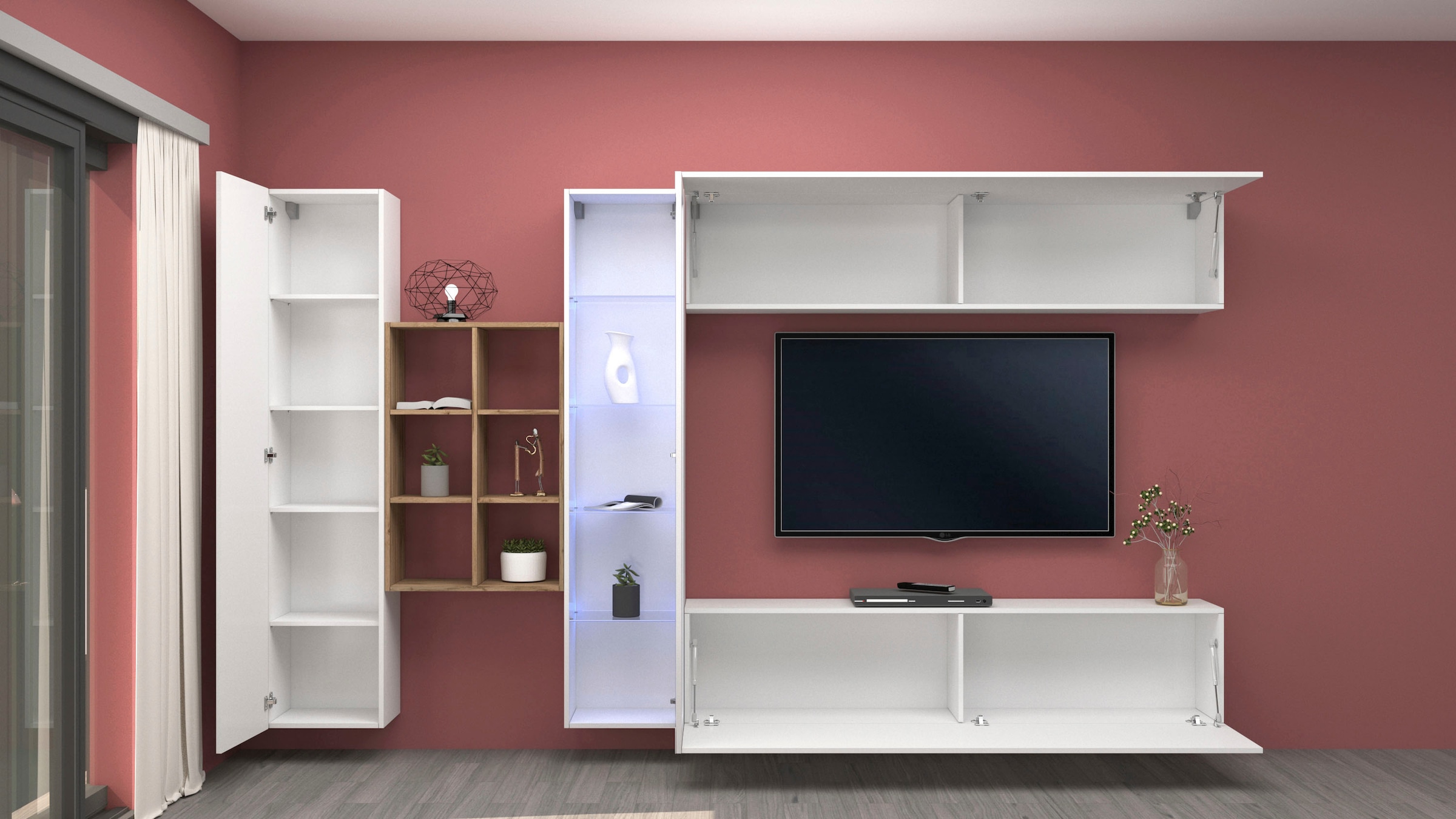 Home affaire Wohnwand »Maruska« 1 Stk. tlg.