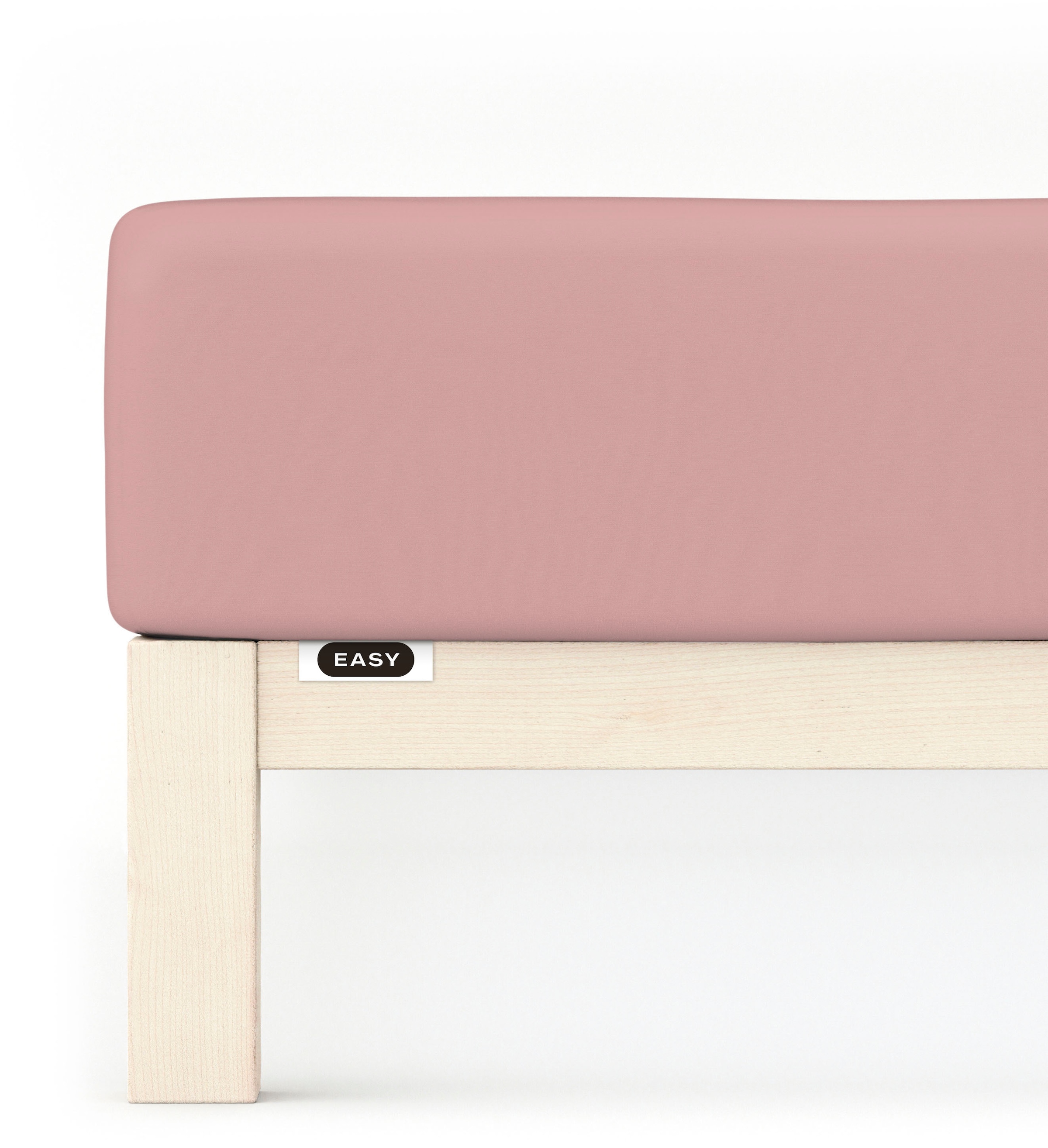 Schlafgut Spannbettlaken »EASY Jersey Elasthan« MADE IN GREEN by OEKO-TEX in lila, Größe 90-100x200-220 30