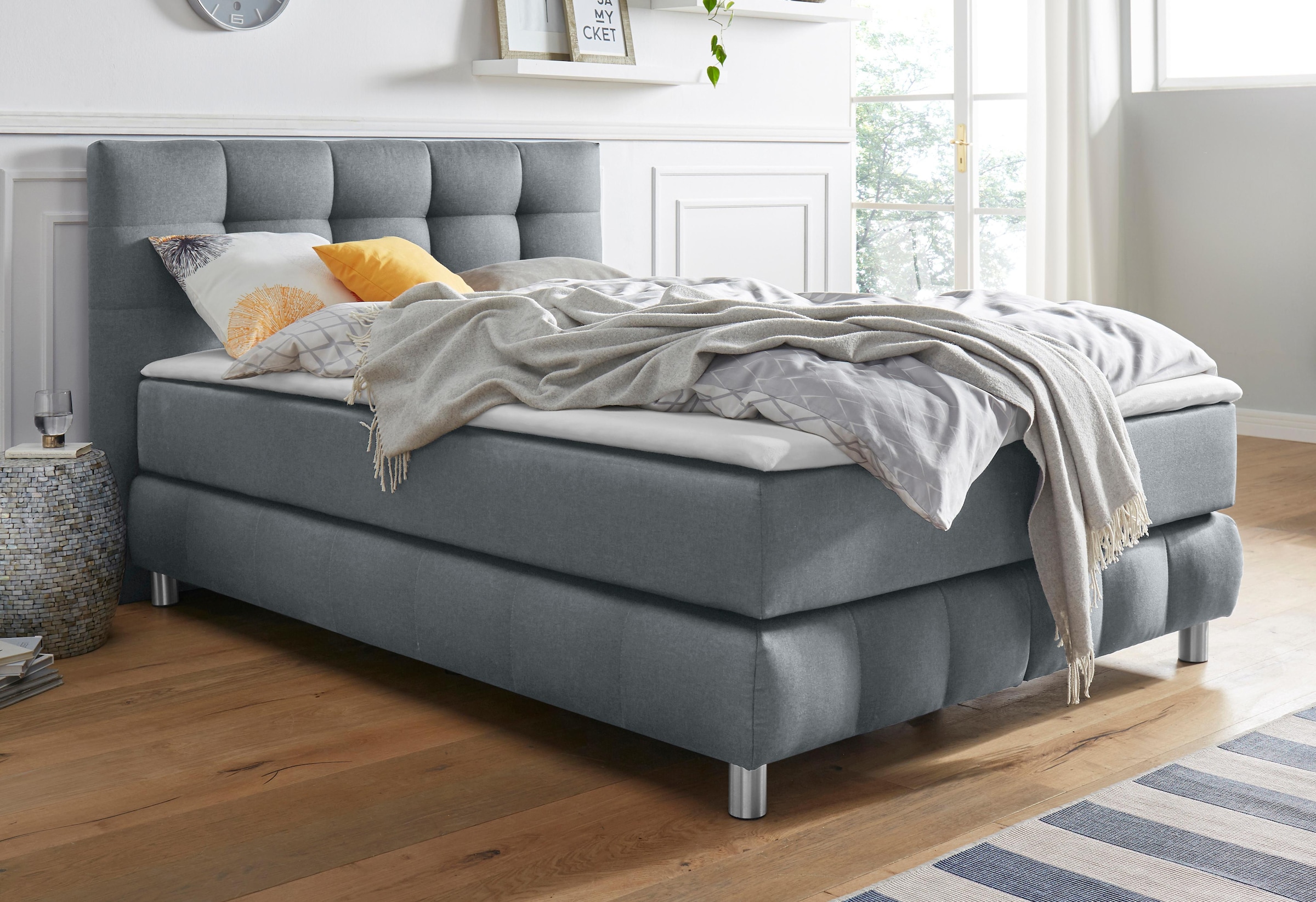 andas Boxspringbett »Salo«, incl. Topper, 6 Breiten, 2 Härtegrade, TFK auch in Härtegrad 4
