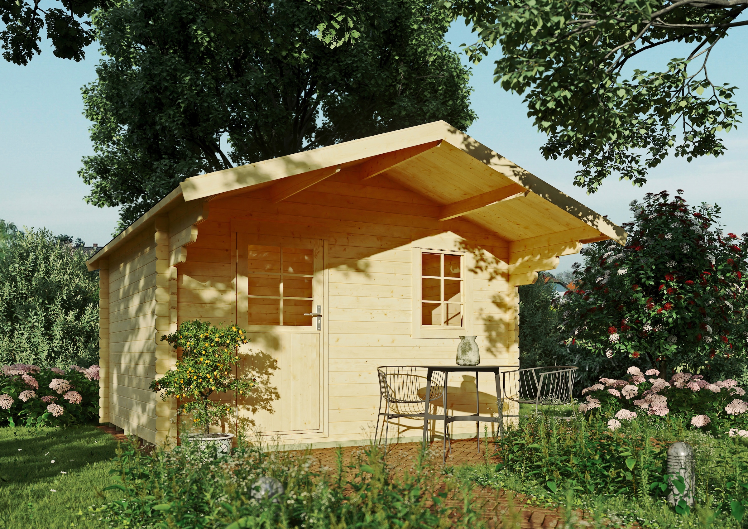 Kiehn-Holz Gartenhaus »Finkenberg« in beige