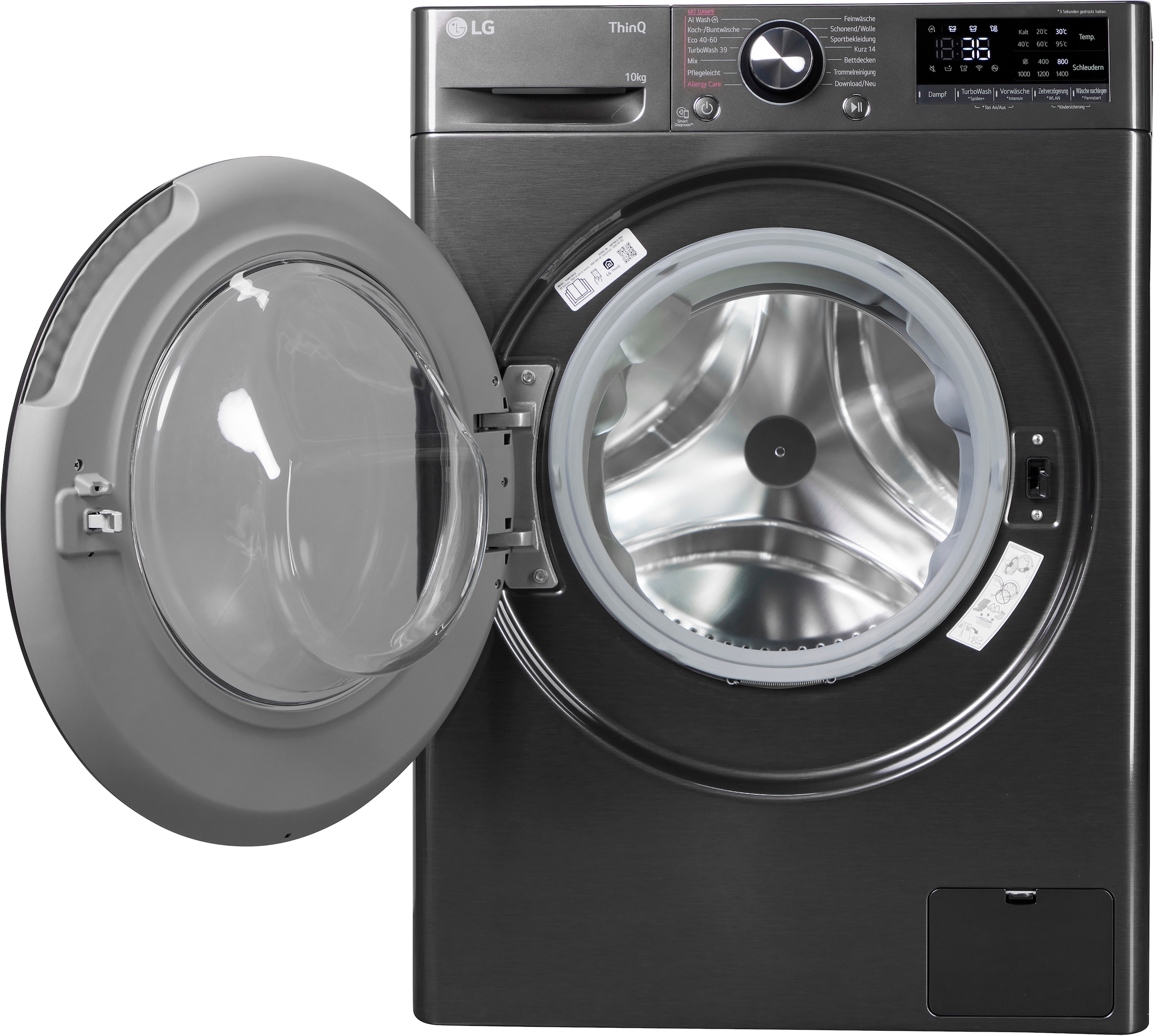 LG Waschmaschine »F4WR700YB« 10 kg 1400 U/min AI Wash, ThinQ App inkl. Programm-Download