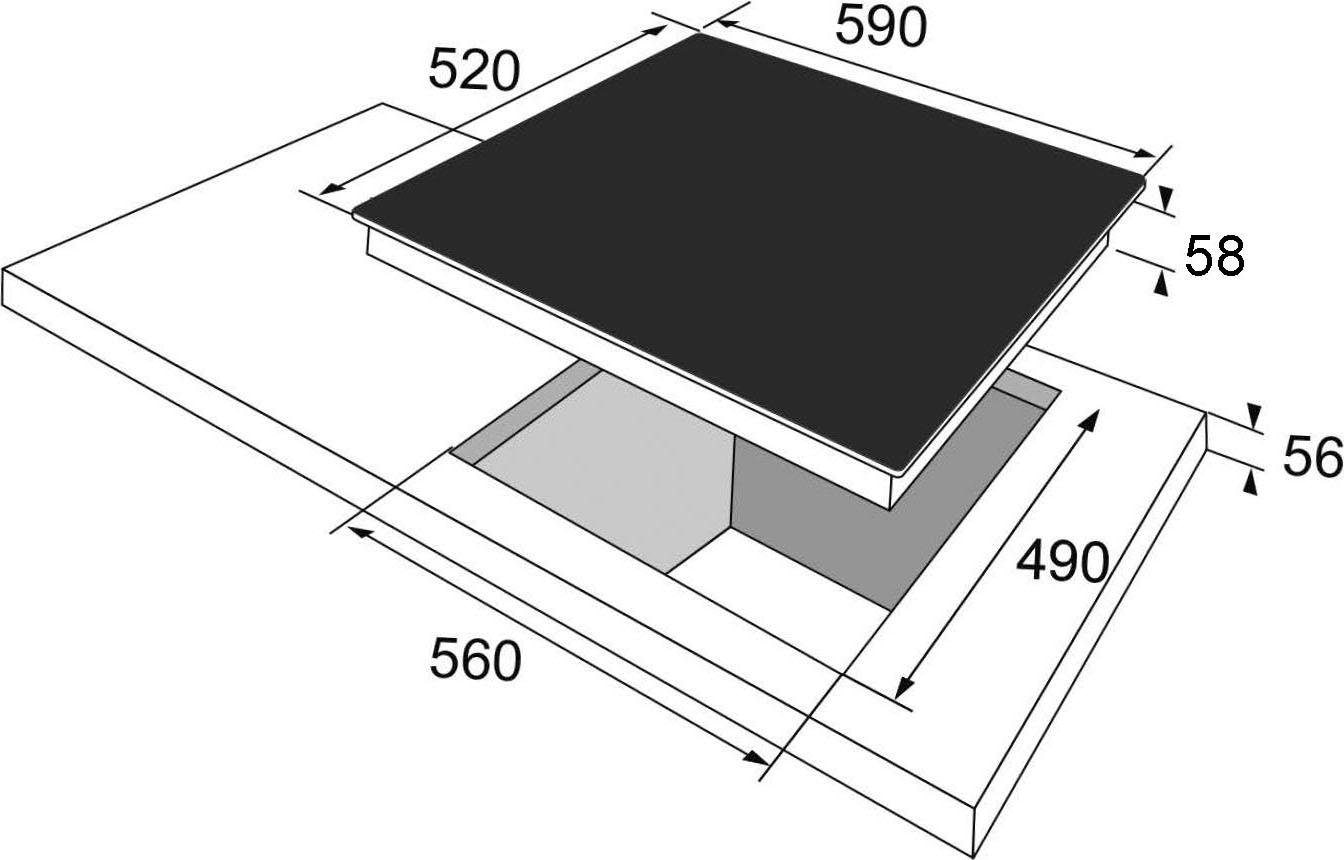 Amica Induktions-Kochfeld »KMI 754 000 bestellen KMI 000 bei OTTO 754 C«, C