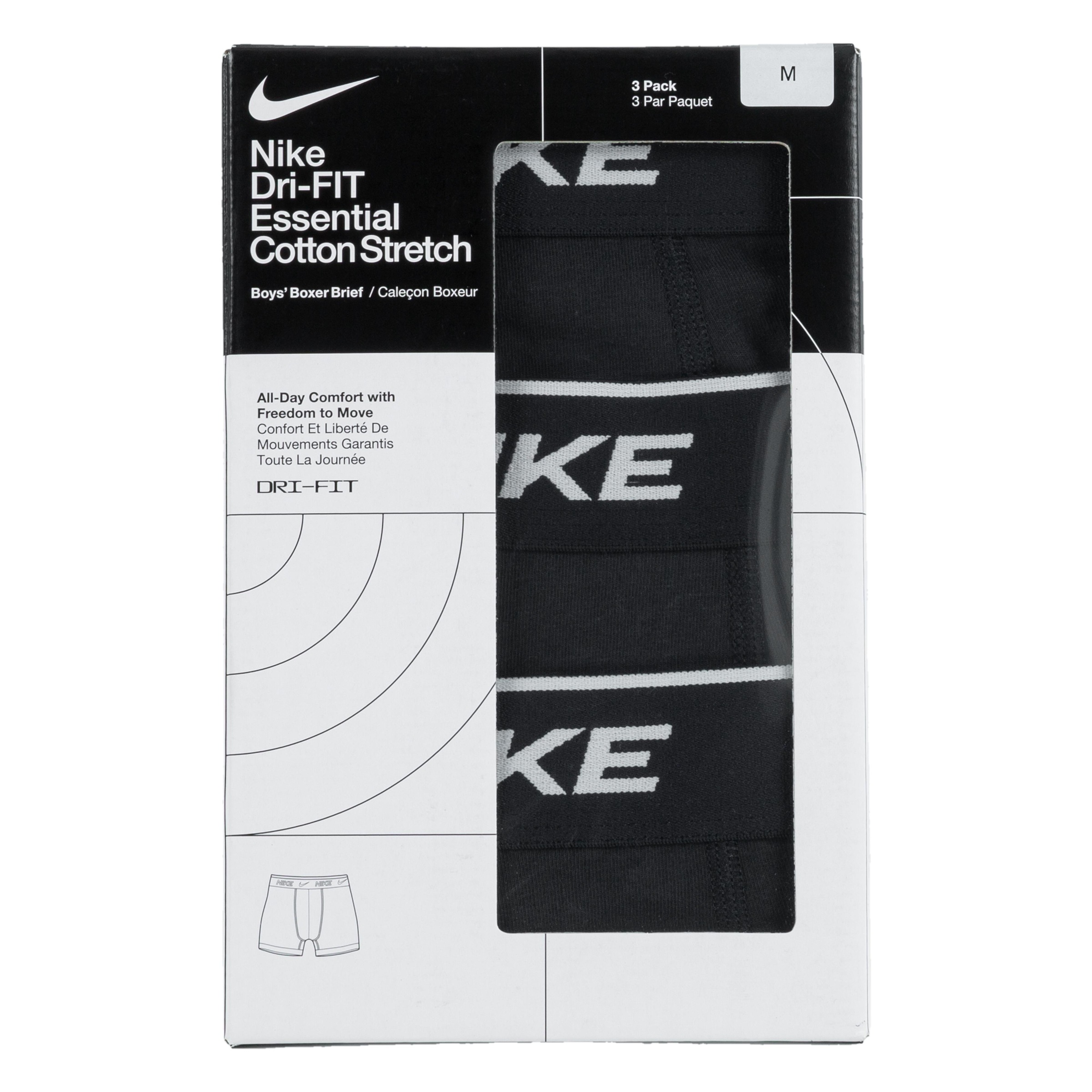 Nike Sportswear Boxershorts »EVERYDAY COTTON 3PK BOXER  BRIEF für Kinder« Packung, 3er-Pack, 3 Stk. für Kinder