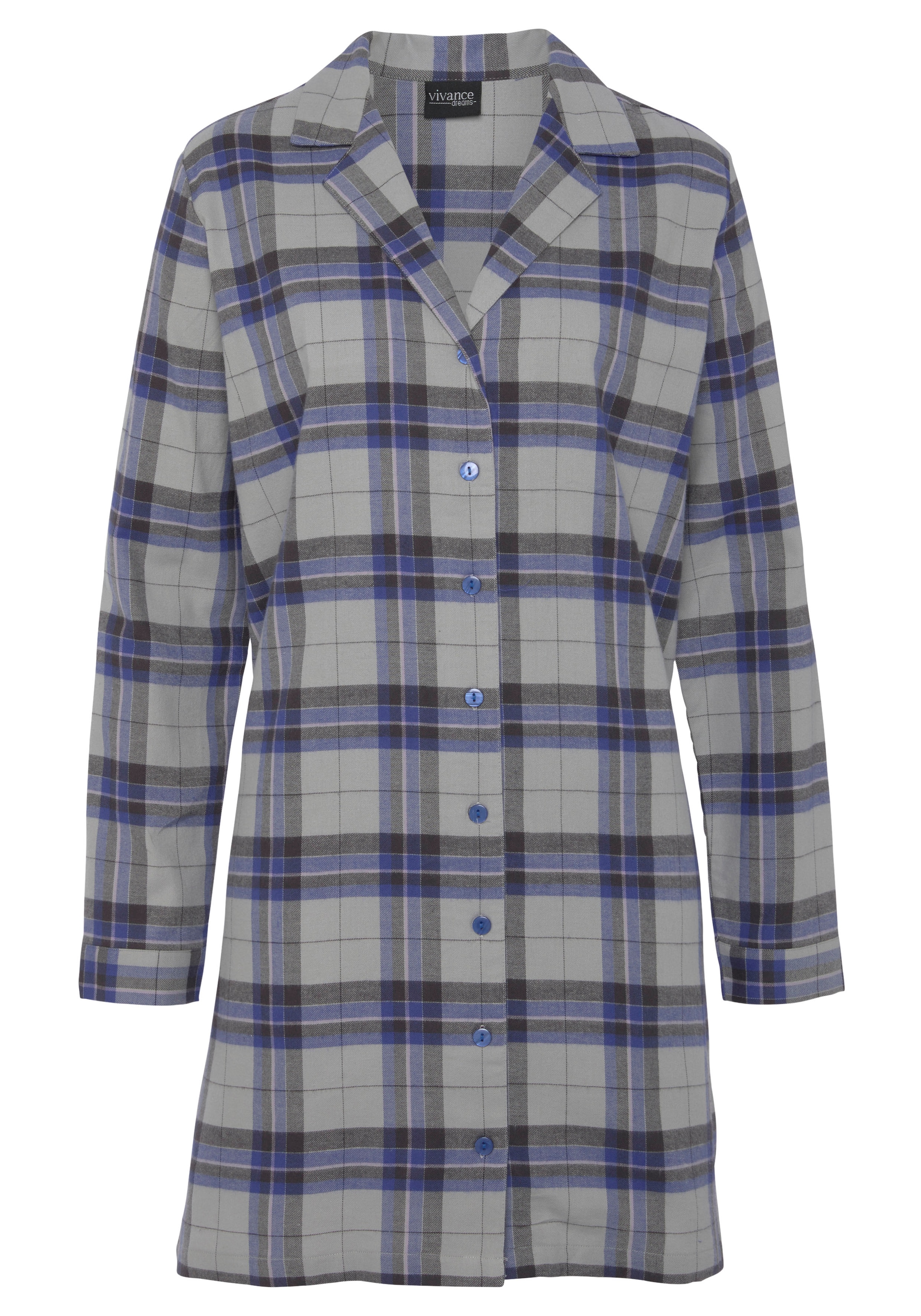 Vivance Dreams Nachthemd, aus kuschelig weichem Flanell