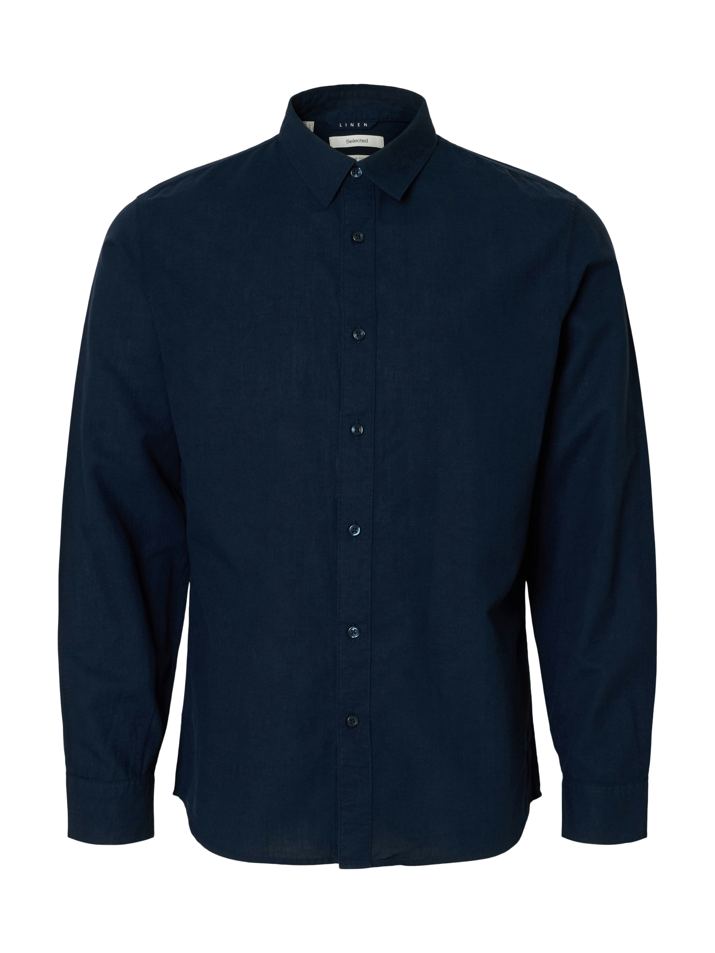 SELECTED HOMME Leinenhemd »NEW-LINEN SHIRT«, unifarben