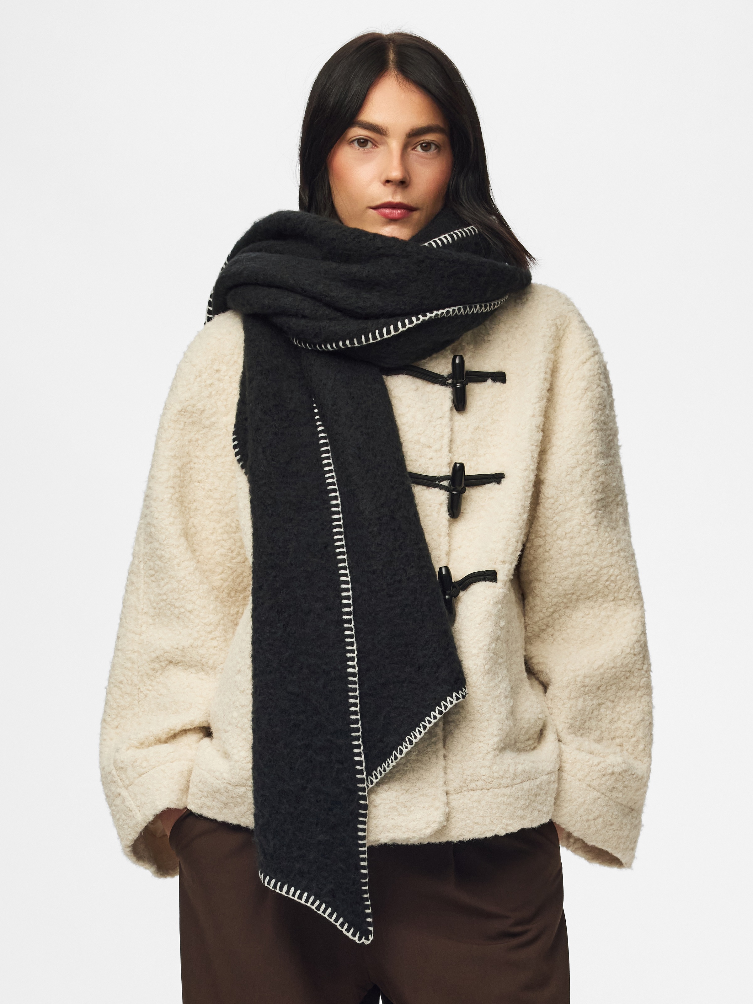 pieces Schal »PCPYRON LONG SCARF NOOS BC« Kunstfaser