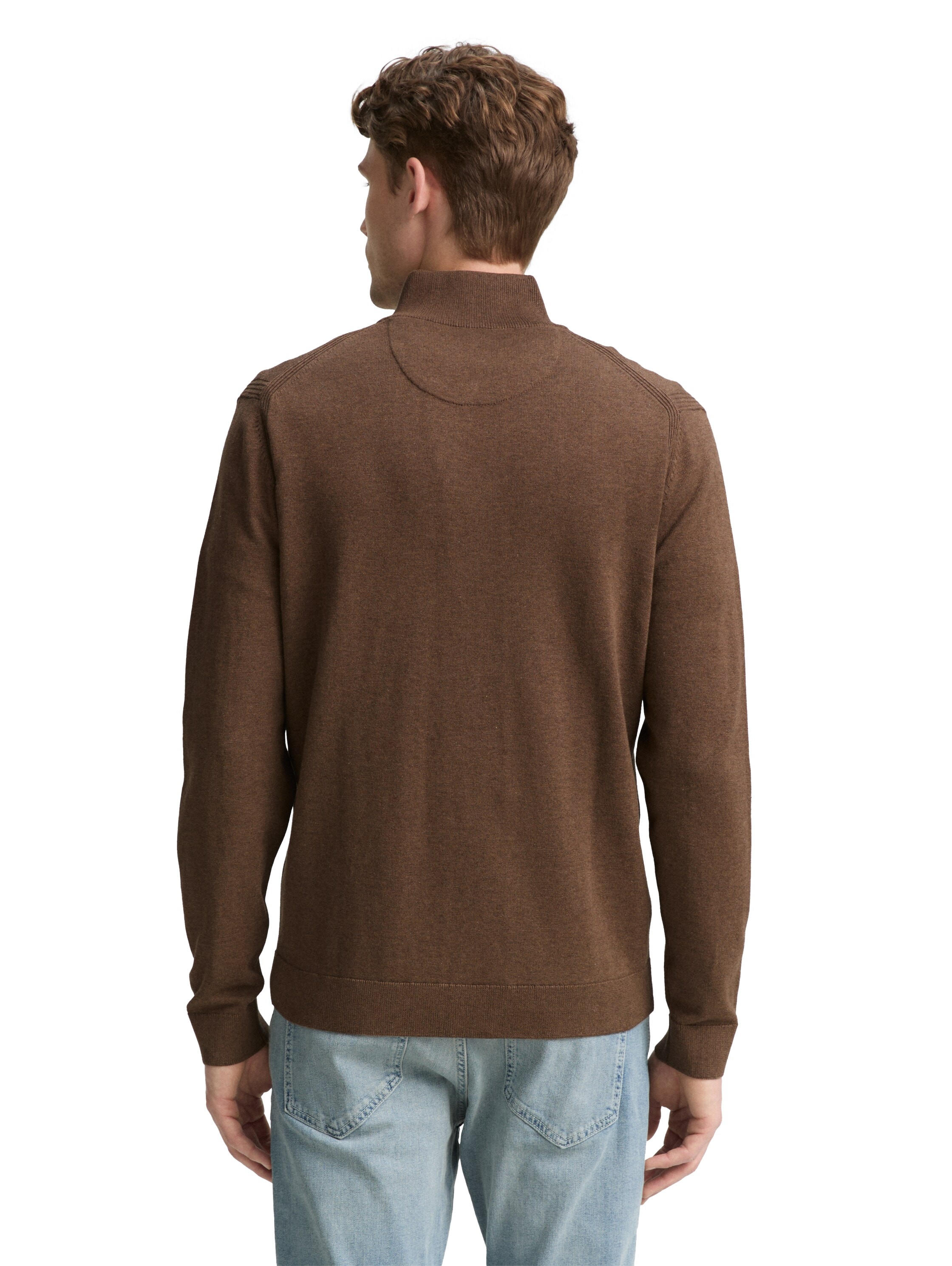 TOM TAILOR Strickjacke, mit Logo Stickerei