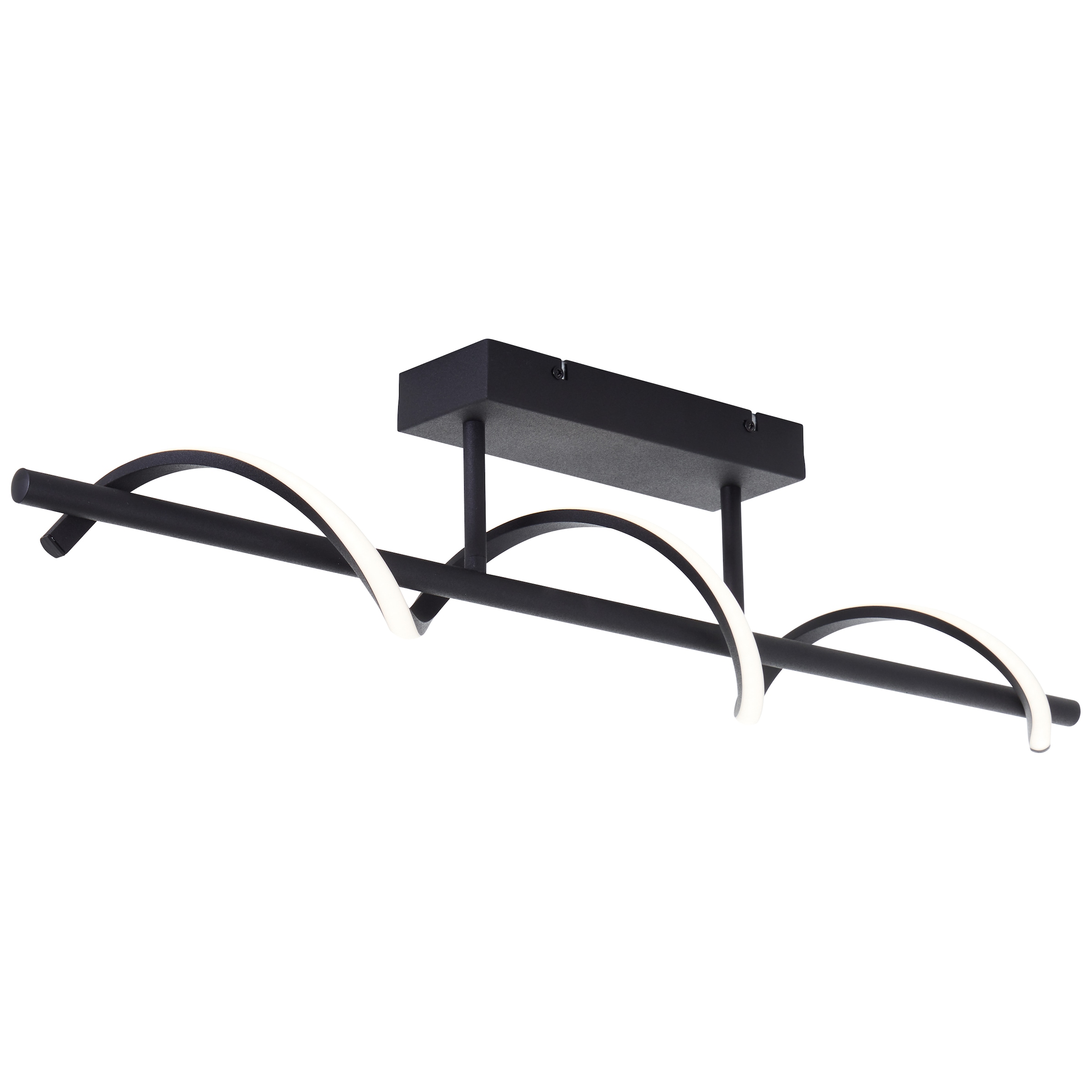 Brilliant LED Deckenleuchte »Eunice«, 80 cm Breite, 2600 lm, 4000 K, Metall, matt Schwarz