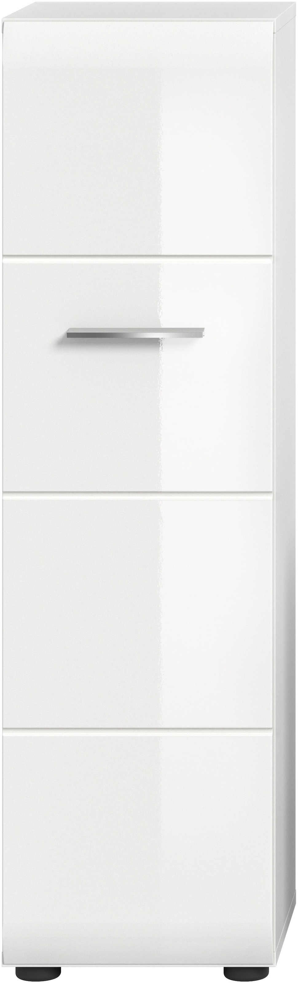 INOSIGN Stauraumschrank 1 Stk. tlg. Florenz, Stauraumschrank, Weiß Hochglanz, 30 cm breit, 4 Fächer