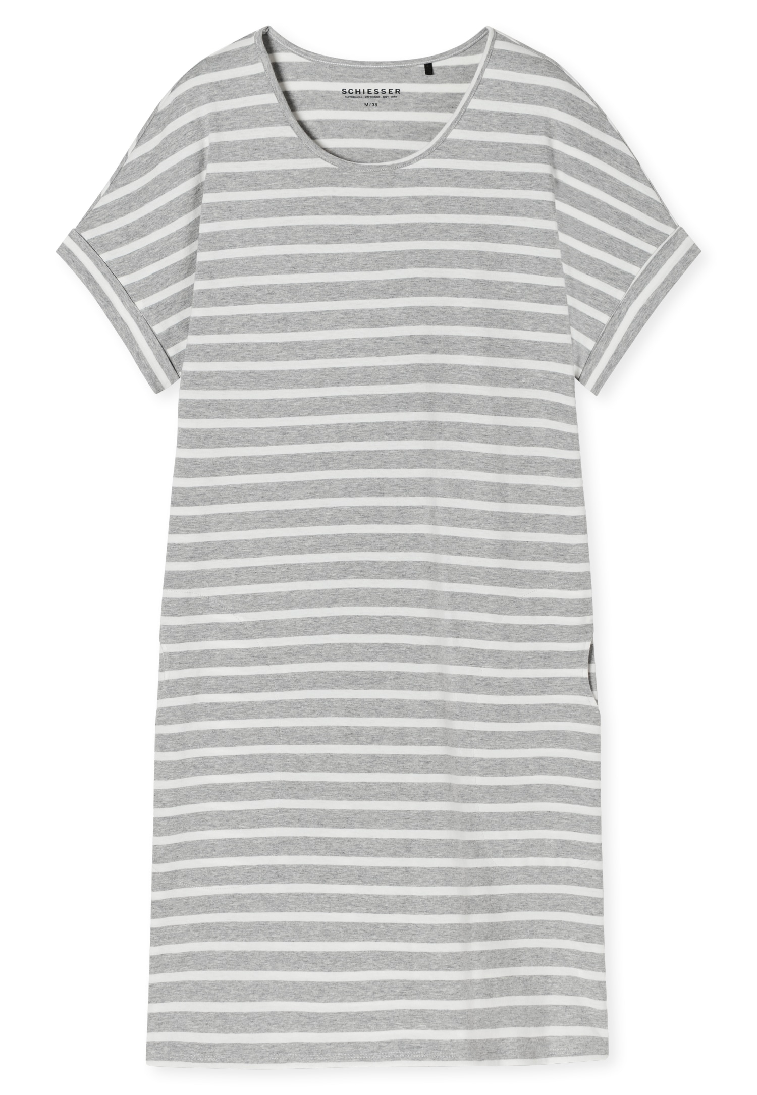 Schiesser Sleepshirt, mit grau-meliertem Design