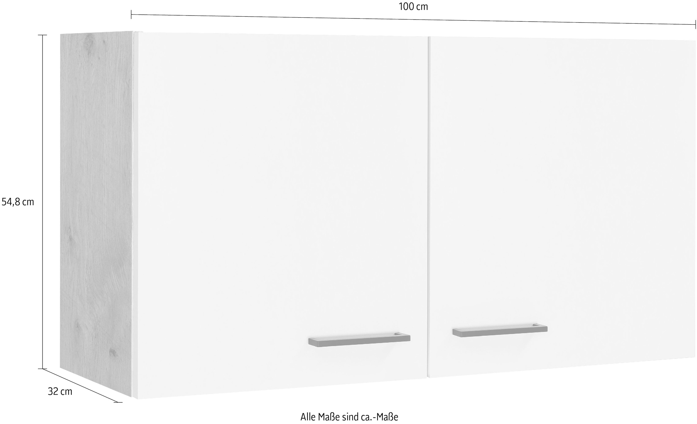 Flex-Well Hängeschrank »Morena«, (B x H x T) 100 x 54,8 x 32 cm - als Ecklösung