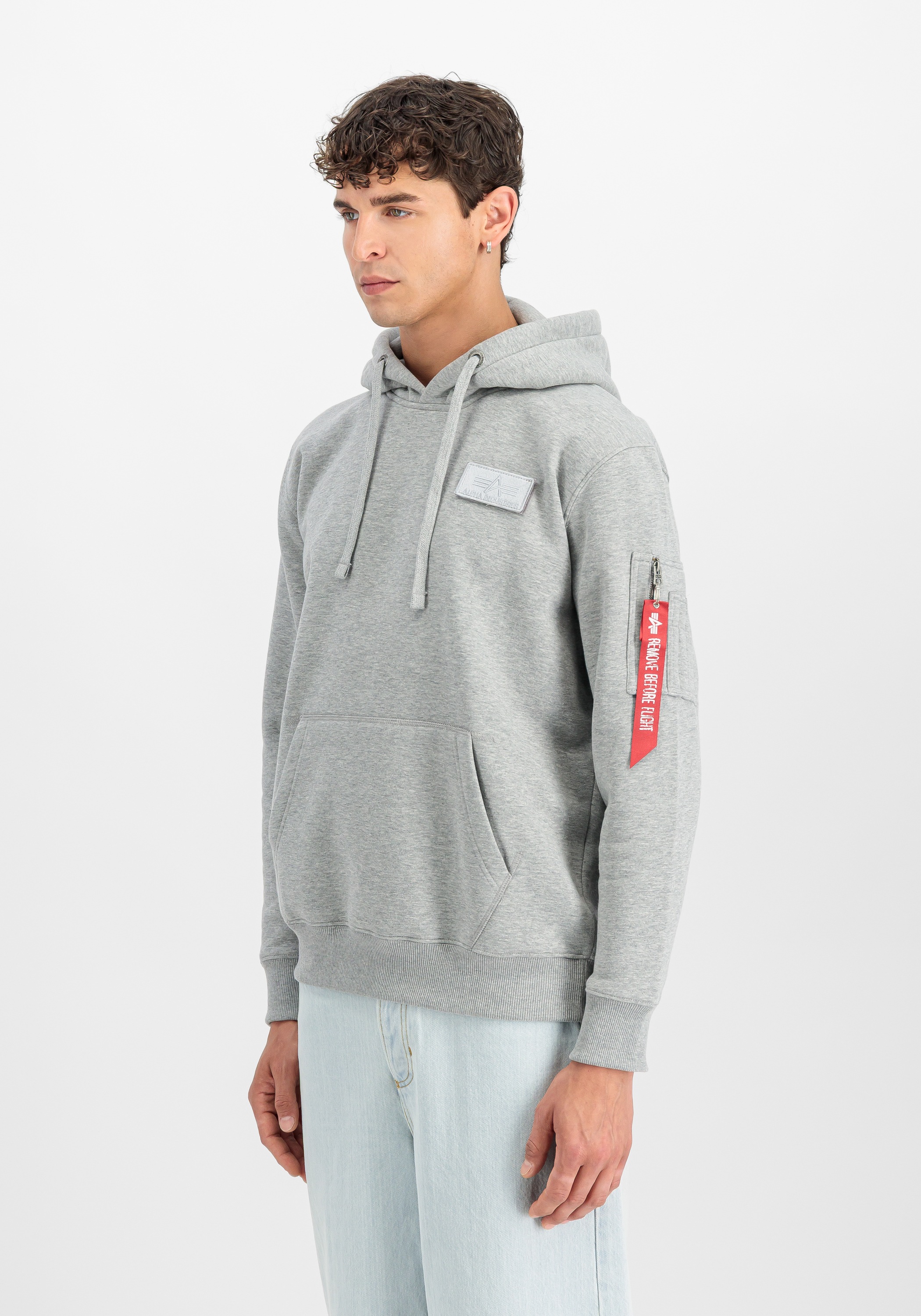 Alpha Industries Hoodie »Alpha Industries Men - Hoodies Red Stripe Hoodie«