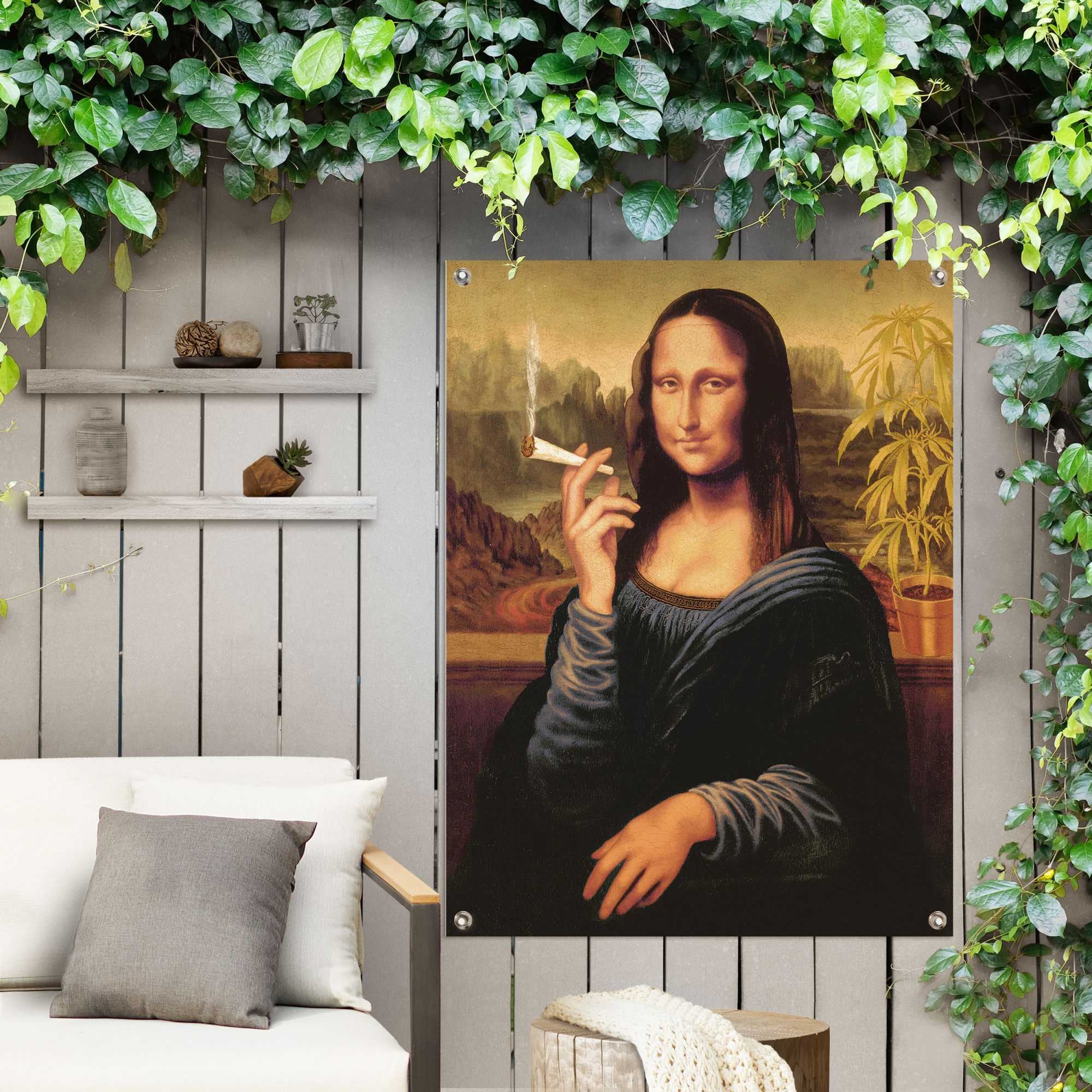 Reinders! Poster »Mona Lisa - joint«, Outdoor für Garten oder Balkon