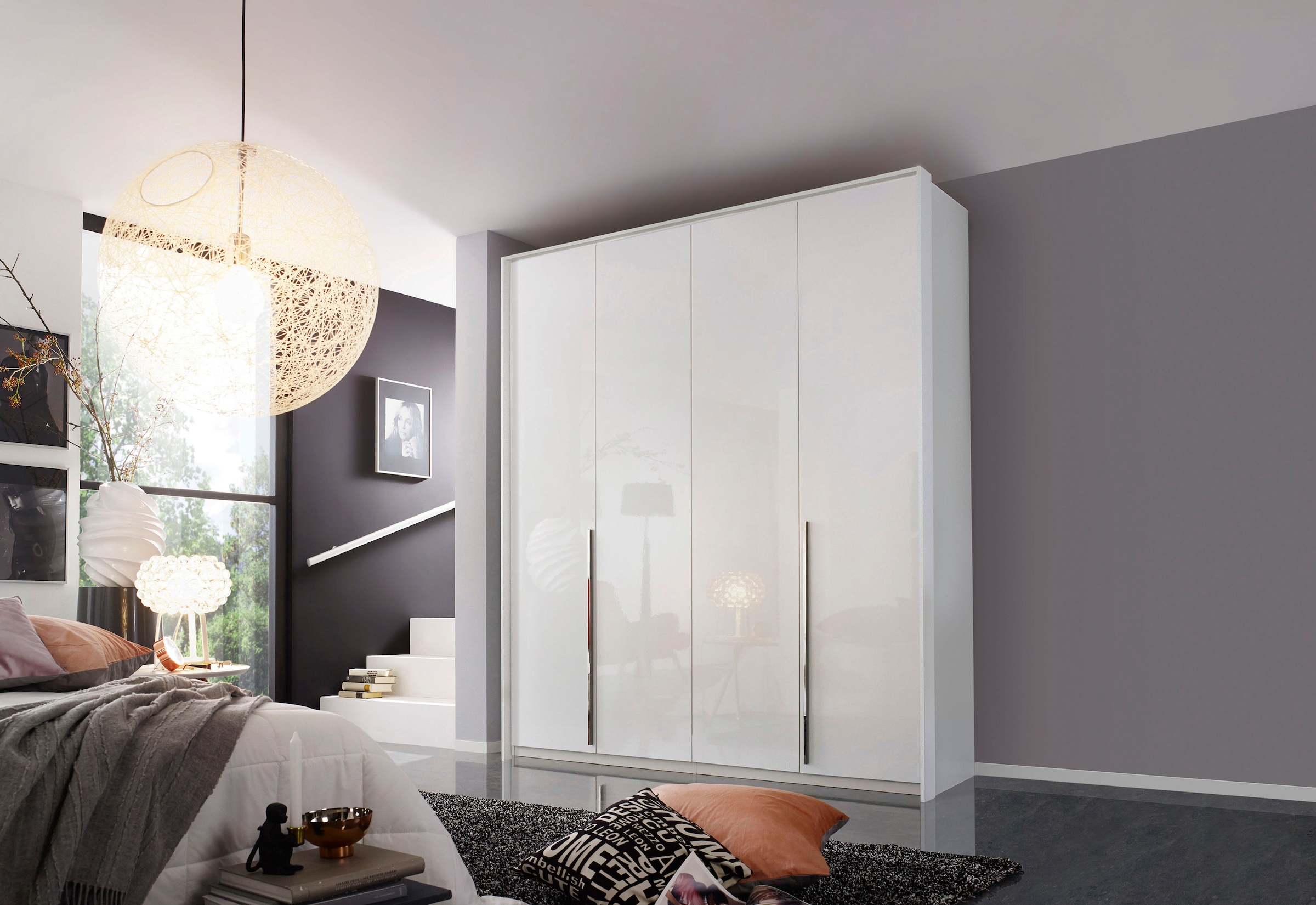 rauch Drehtürenschrank »Kleiderschrank Schrank Garderobe Wäscheschrank MONTCLAR« in den Breiten 204/254/304 cm, inkl. SOFT-CLOSE-FUNKTION,  Passepartout optional mit Beleuchtung, inkl. Zubehör MADE IN GERMANY