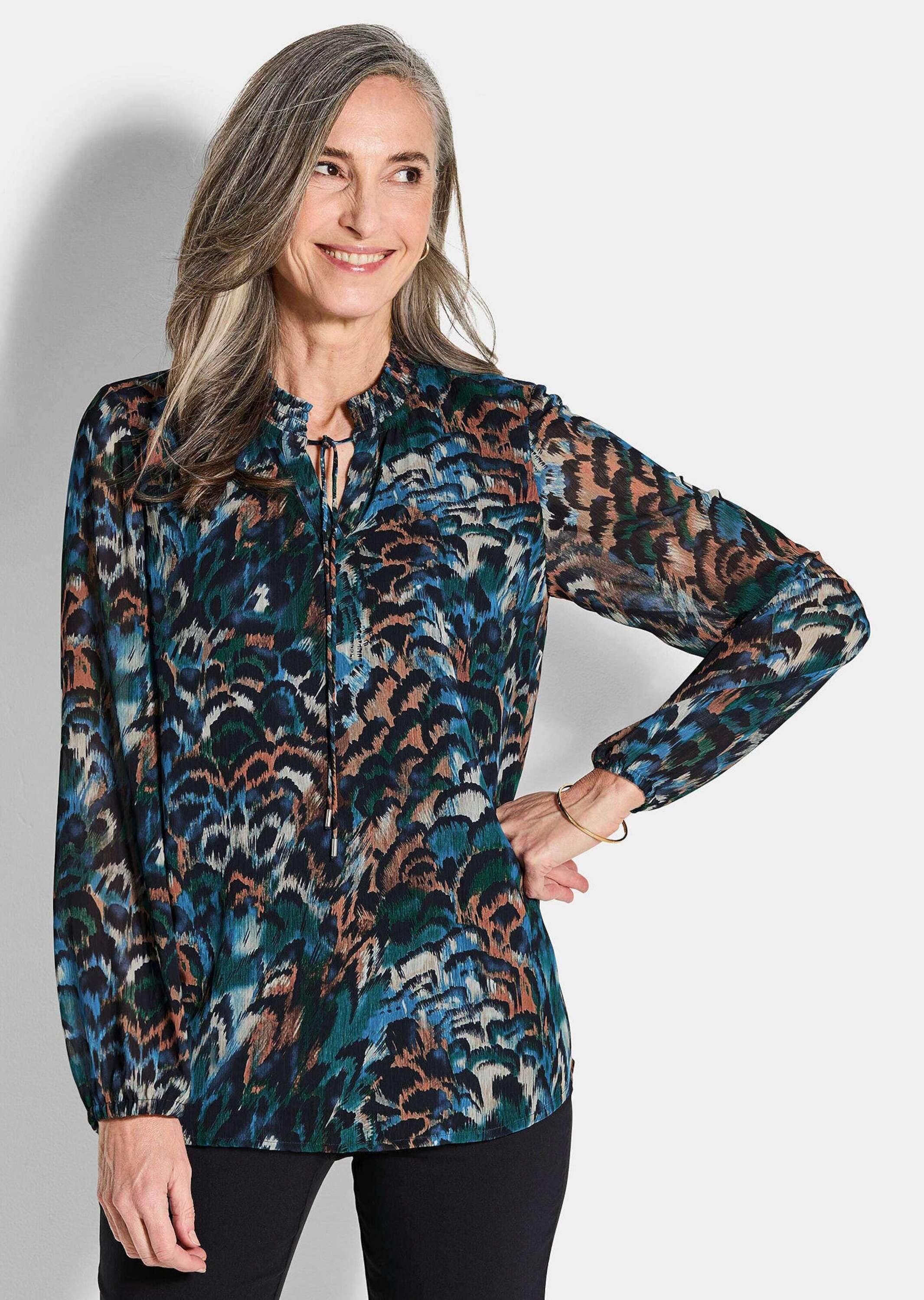 GOLDNER Schlupfbluse »Druckbluse aus Chiffon«