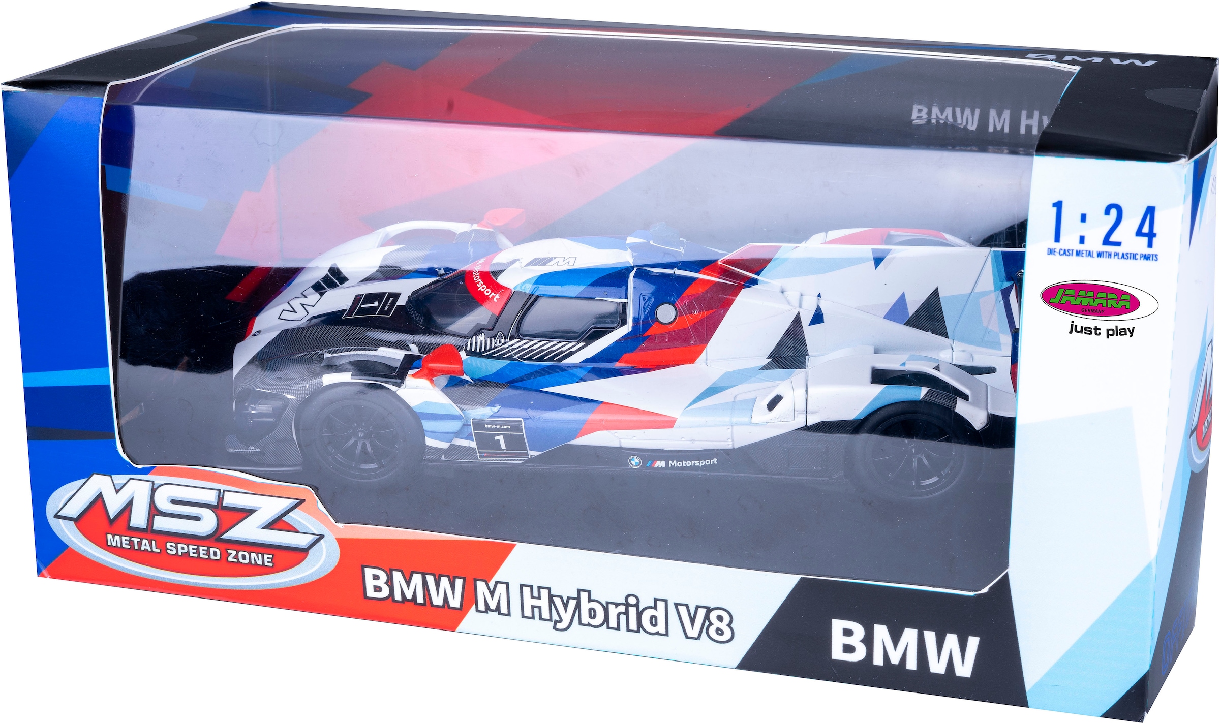 Jamara Spielzeug-Auto »Diecast, BMW M Hybrid V8«, LED Licht; Maßstab 1:24