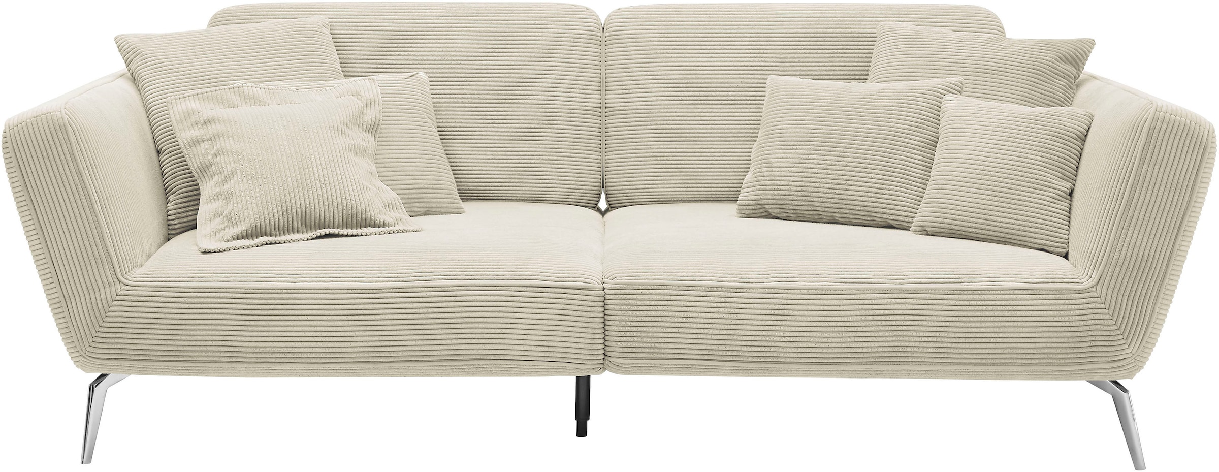 Big-Sofa »SO 4500«, Füße in zwei Farben, wahlweise mit Kopftütze, Breite 260cm