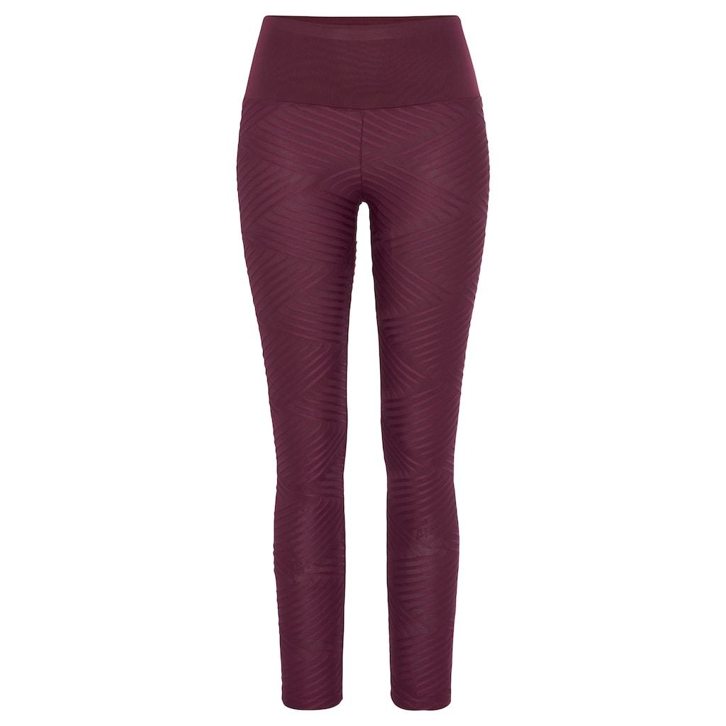 LASCANA ACTIVE Leggings »-Sportleggings«, mit 3D-Struktur, Loungewear