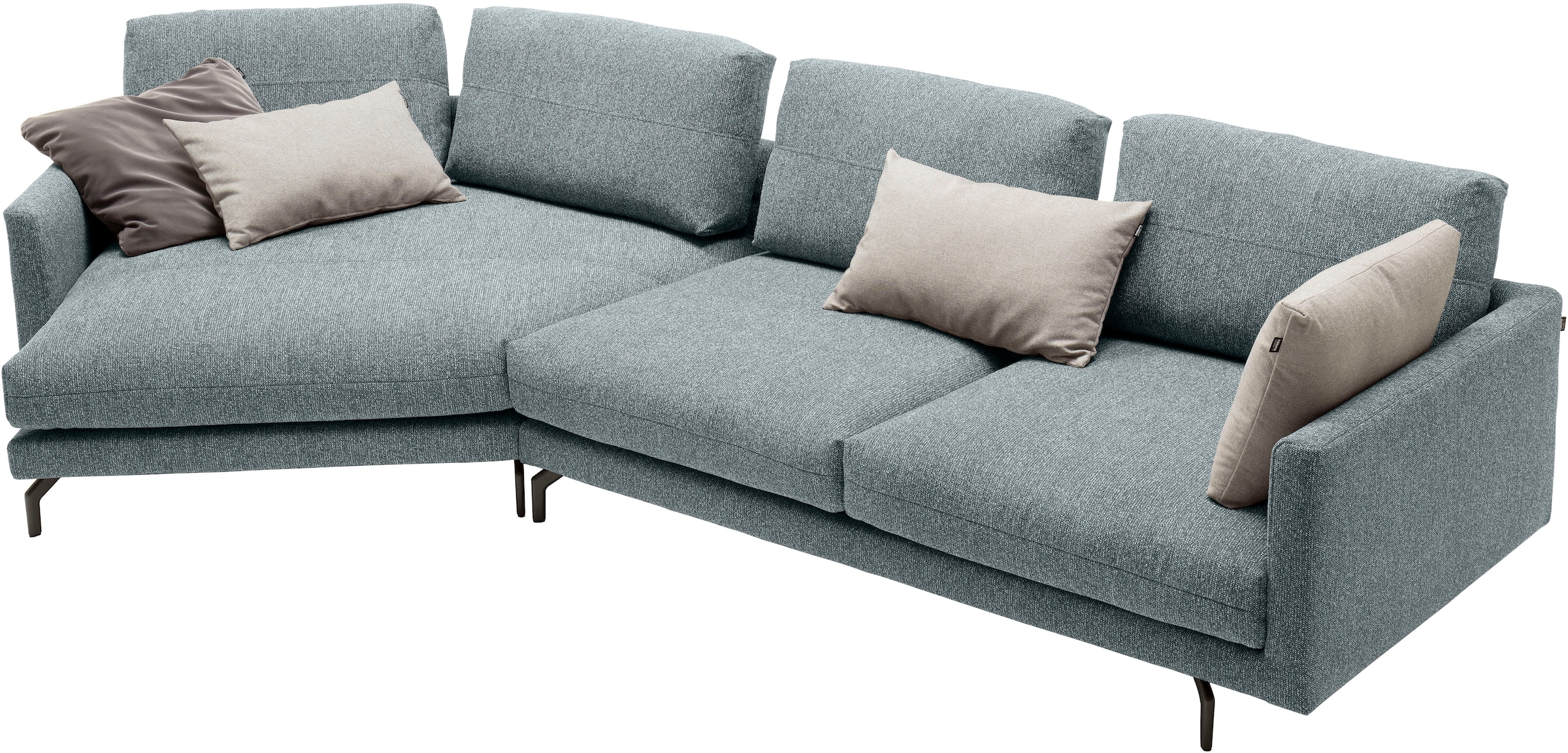 Creation BY ROLF BENZ Wohnlandschaft »CR.414 mit Kuschelecke für Wohlfühlkomfort« Wahlweise aus Leder oder Chenille