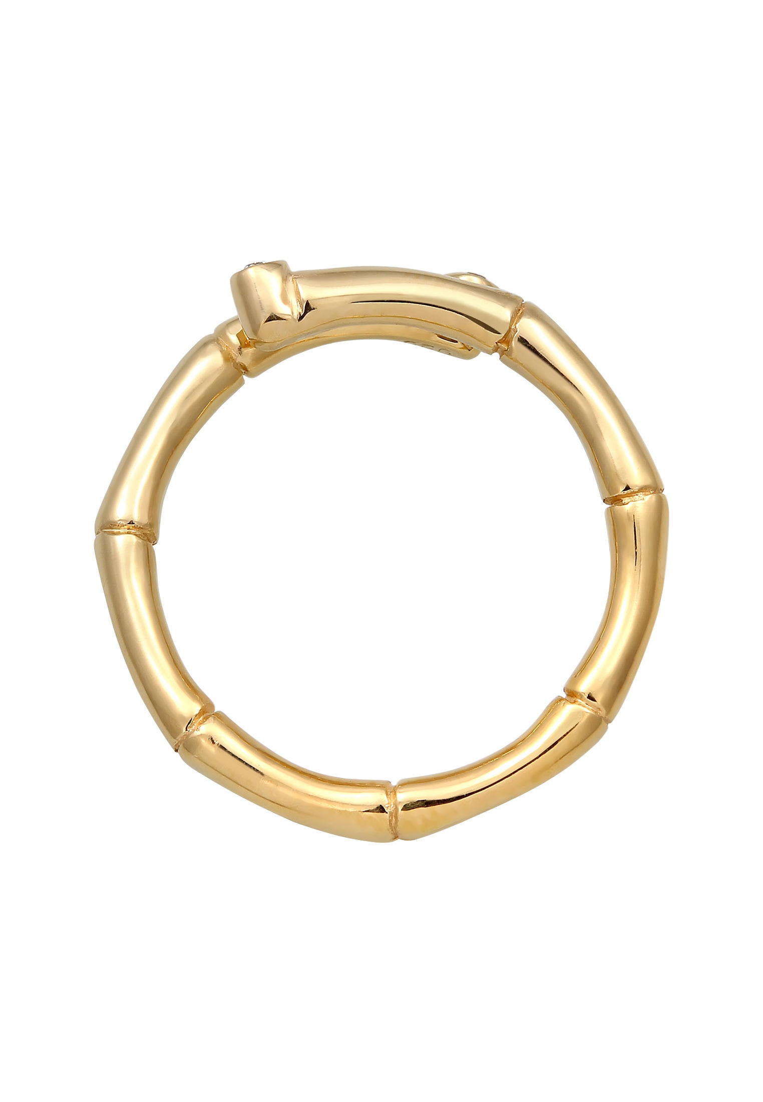 Elli Silberring »Ring Bambus Kristalle offen 925 Silber«