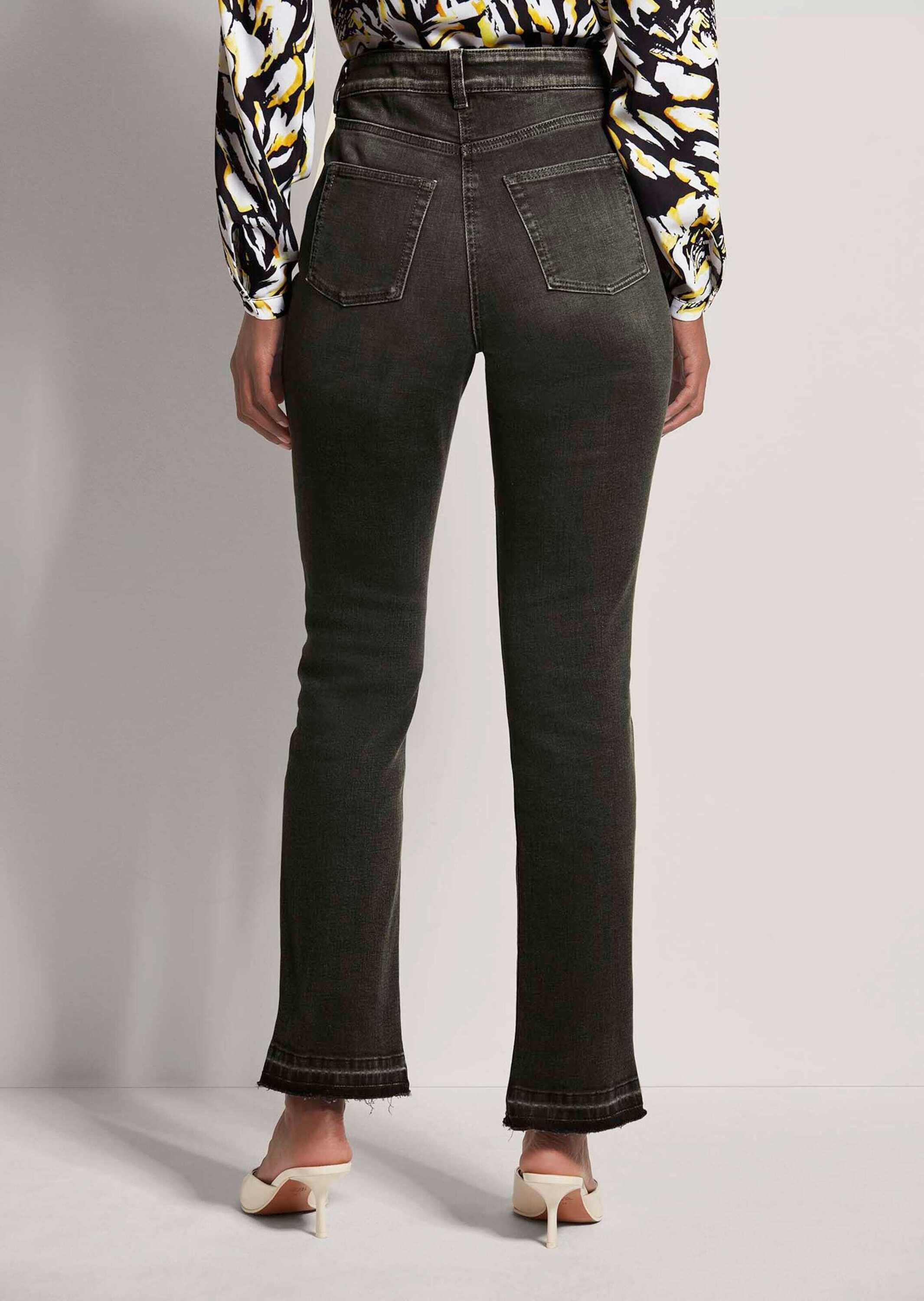 MADELEINE Regular-fit-Jeans »Jeans Five-Pocket-Hose mit schrägem Beinsaum«