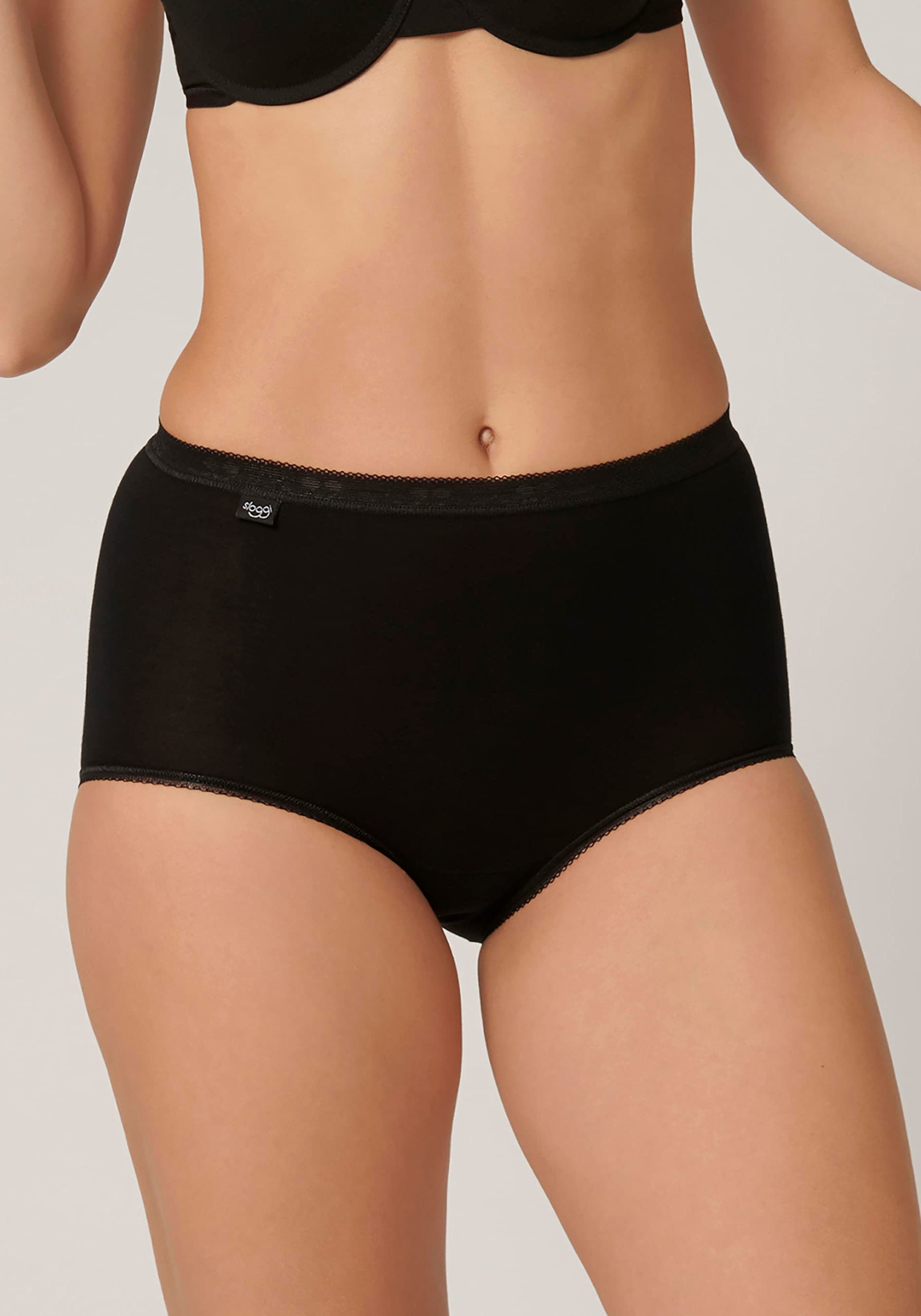 sloggi Slip »Basic+ Maxi 2P«, (2er Pack), perfekter Sitz