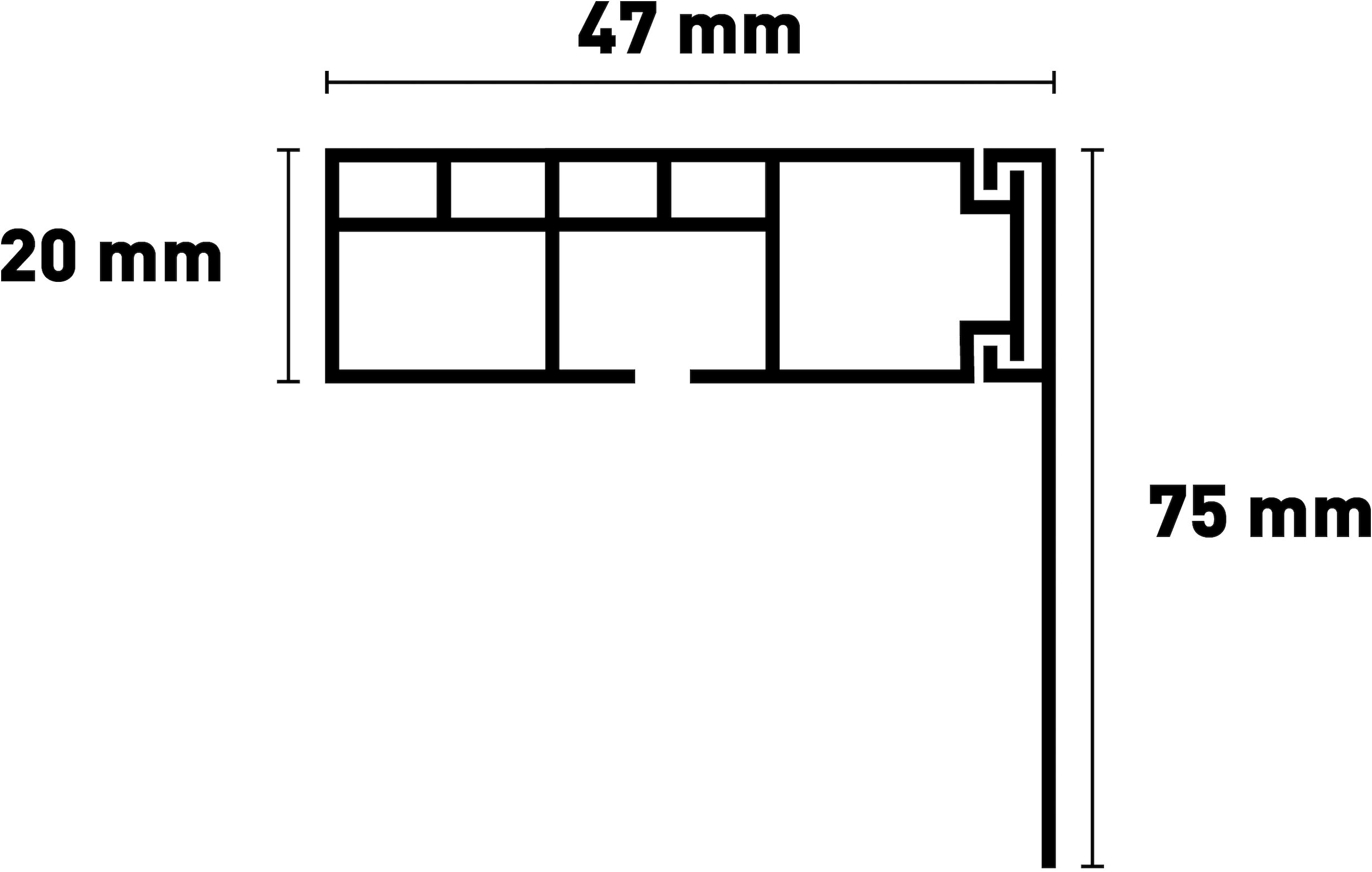 SN DECO GROUP Gardinenschiene »Vorhangschiene SH mit Blende« 1 läufig-läufig Fixmaß
