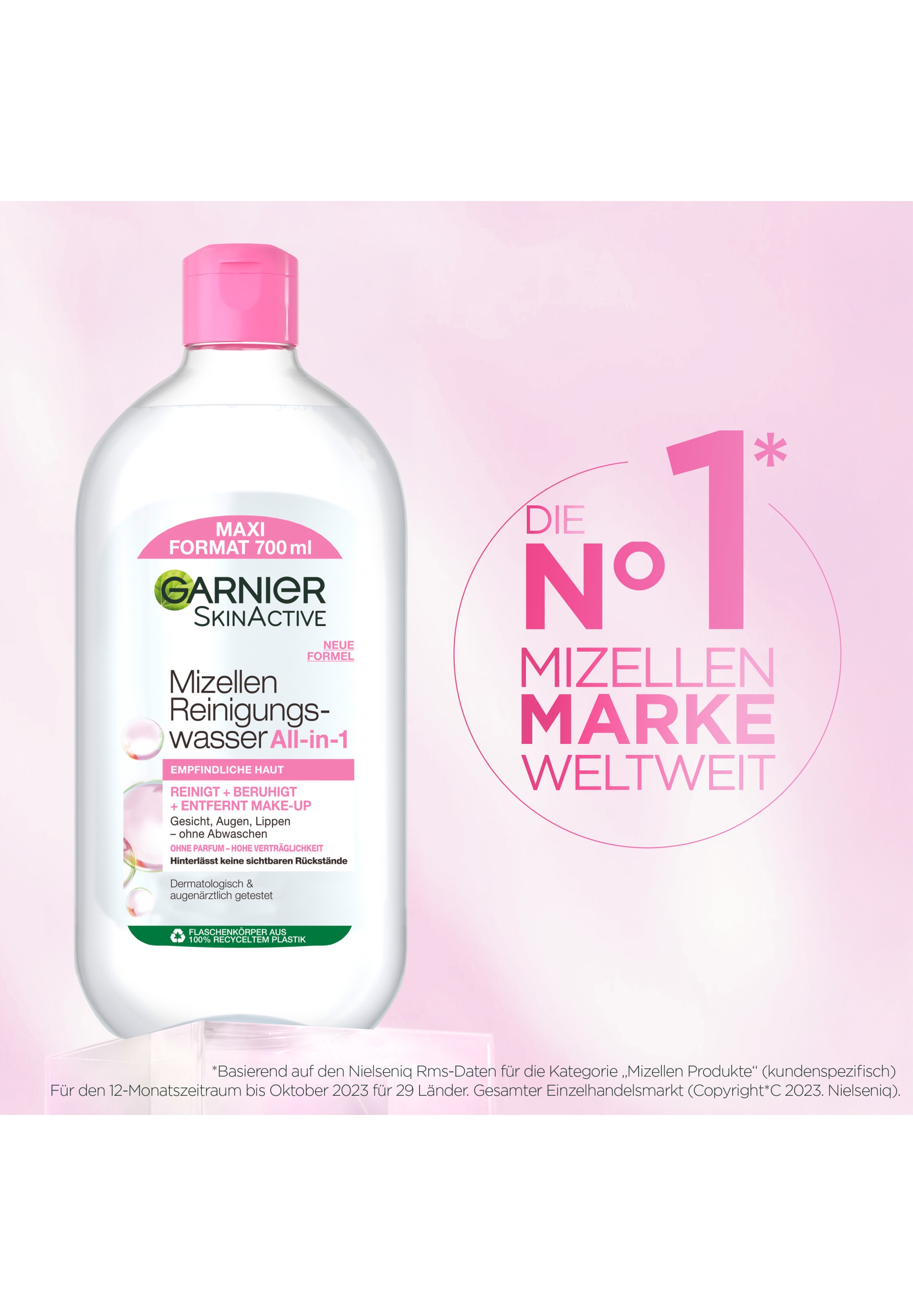 GARNIER Gesichtspflege »Garnier SkinActive Mizellen Reinigungswasser« Gesichtswasser
