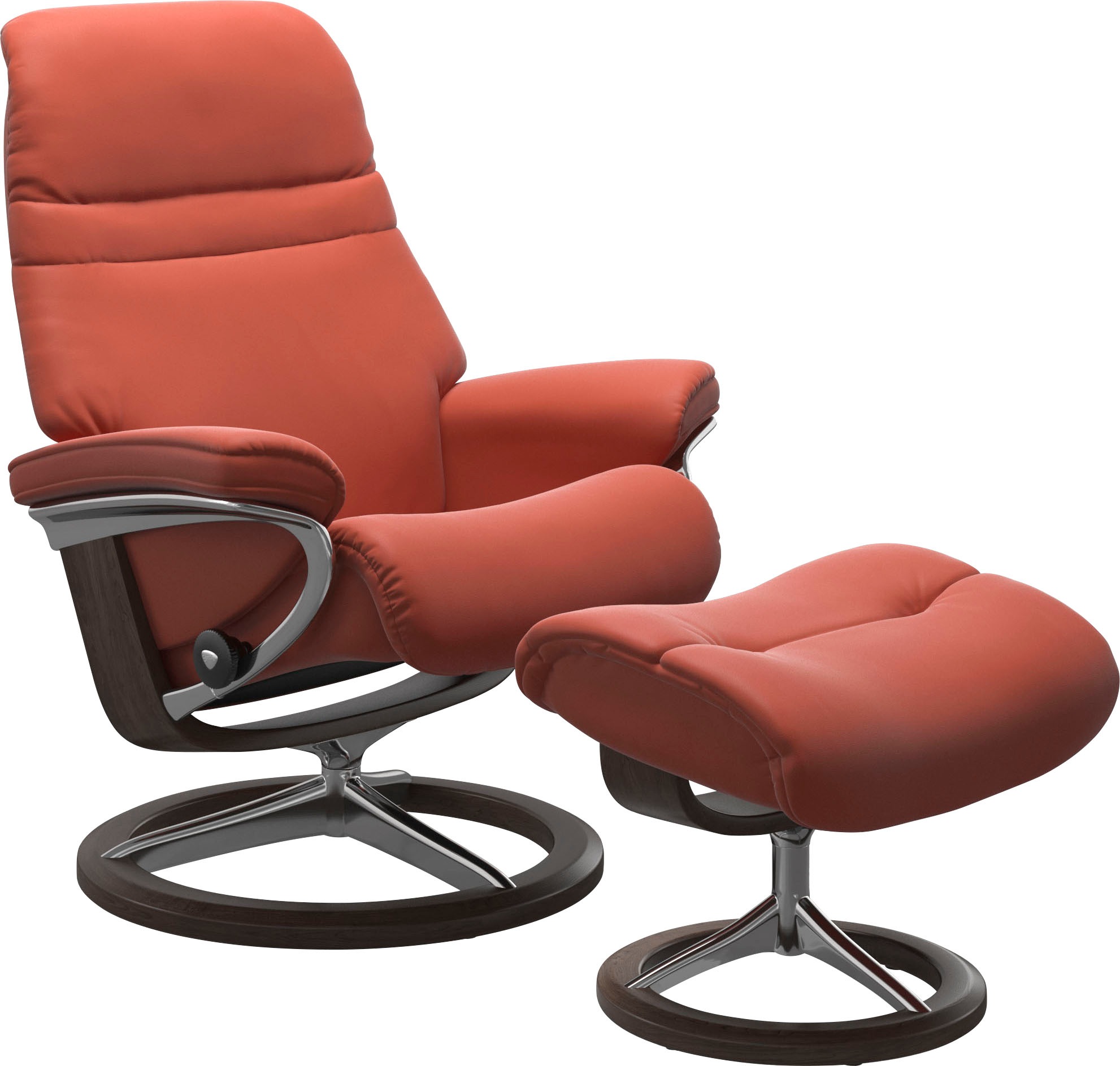 Stressless® Relaxsessel »Sunrise« Relaxsessel mit Hocker,  mit Signature Base, Größe S, Gestell Wenge, in 2 Lederqualitäten lieferbar