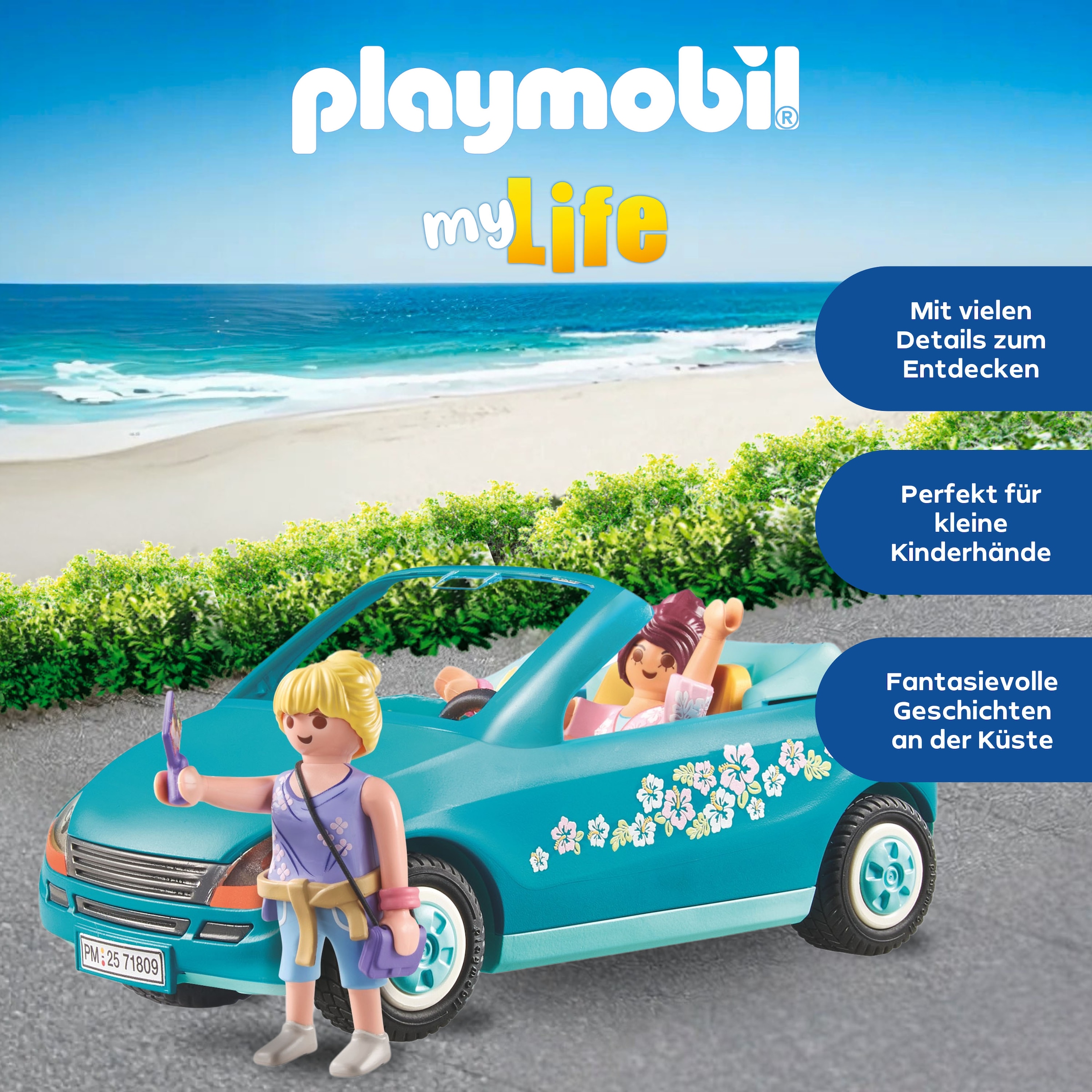 Playmobil® Konstruktions-Spielset »Cabrioausflug (71809), Playmobil My Life«