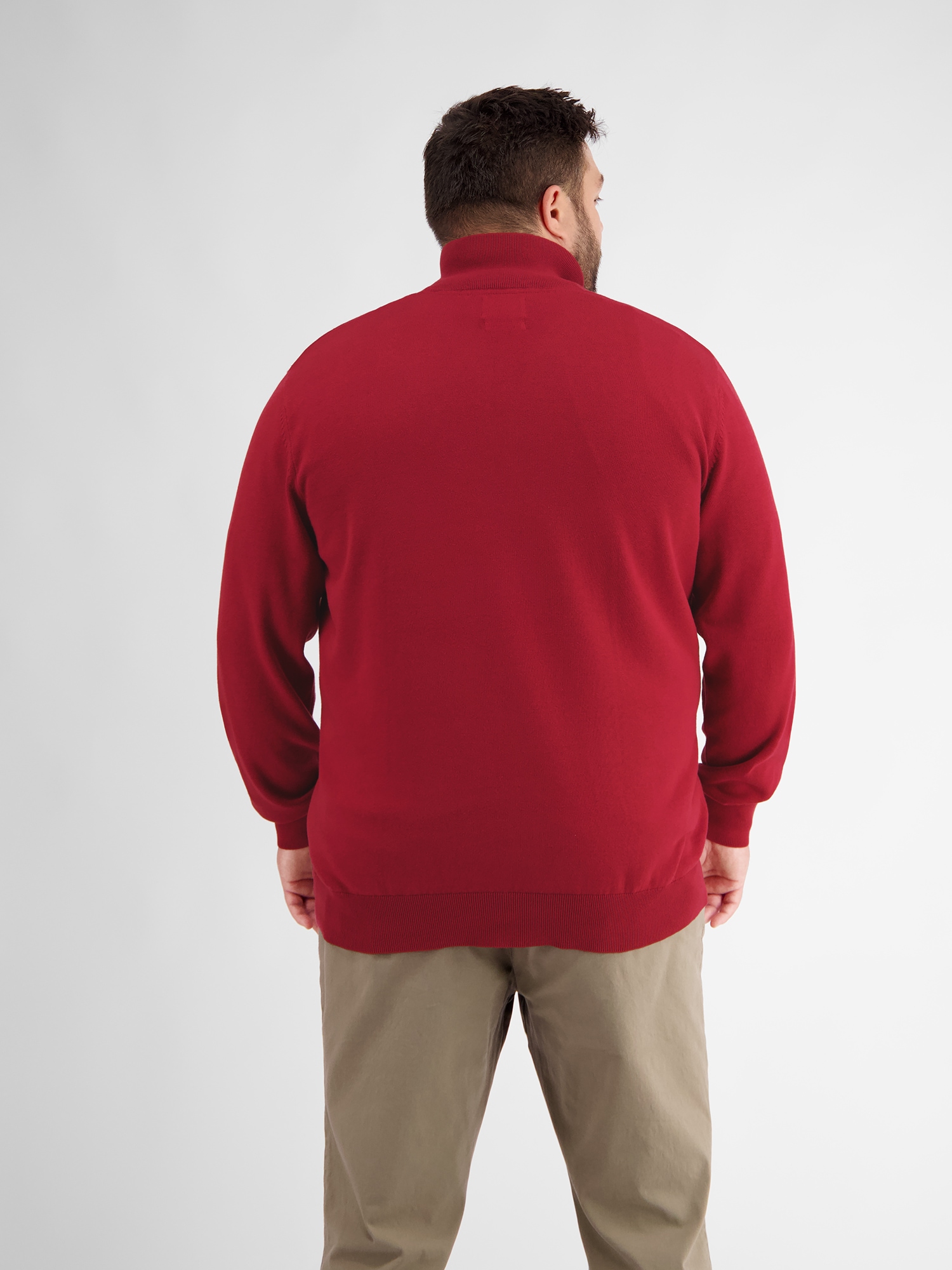 LERROS Strickpullover »LERROS Troyer in Flachstrickqualität«