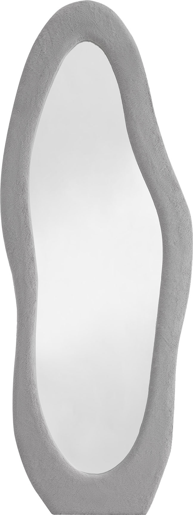 SalesFever Ganzkörperspiegel »Bristol Spiegel, 160 cm Höhe« Wellenförmiger Kunstfell-Rahmen, 170cml