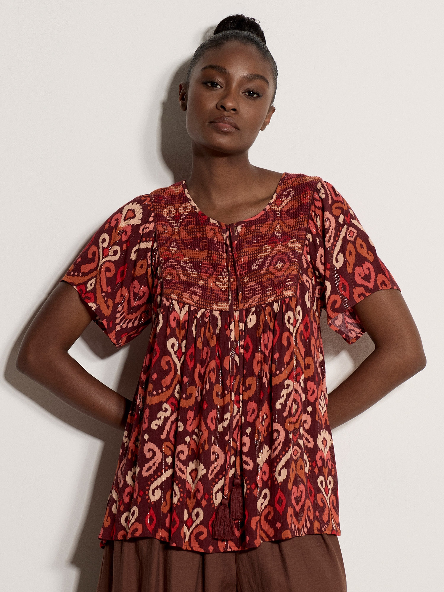 Apricot Klassische Bluse »Bluse« Quasten