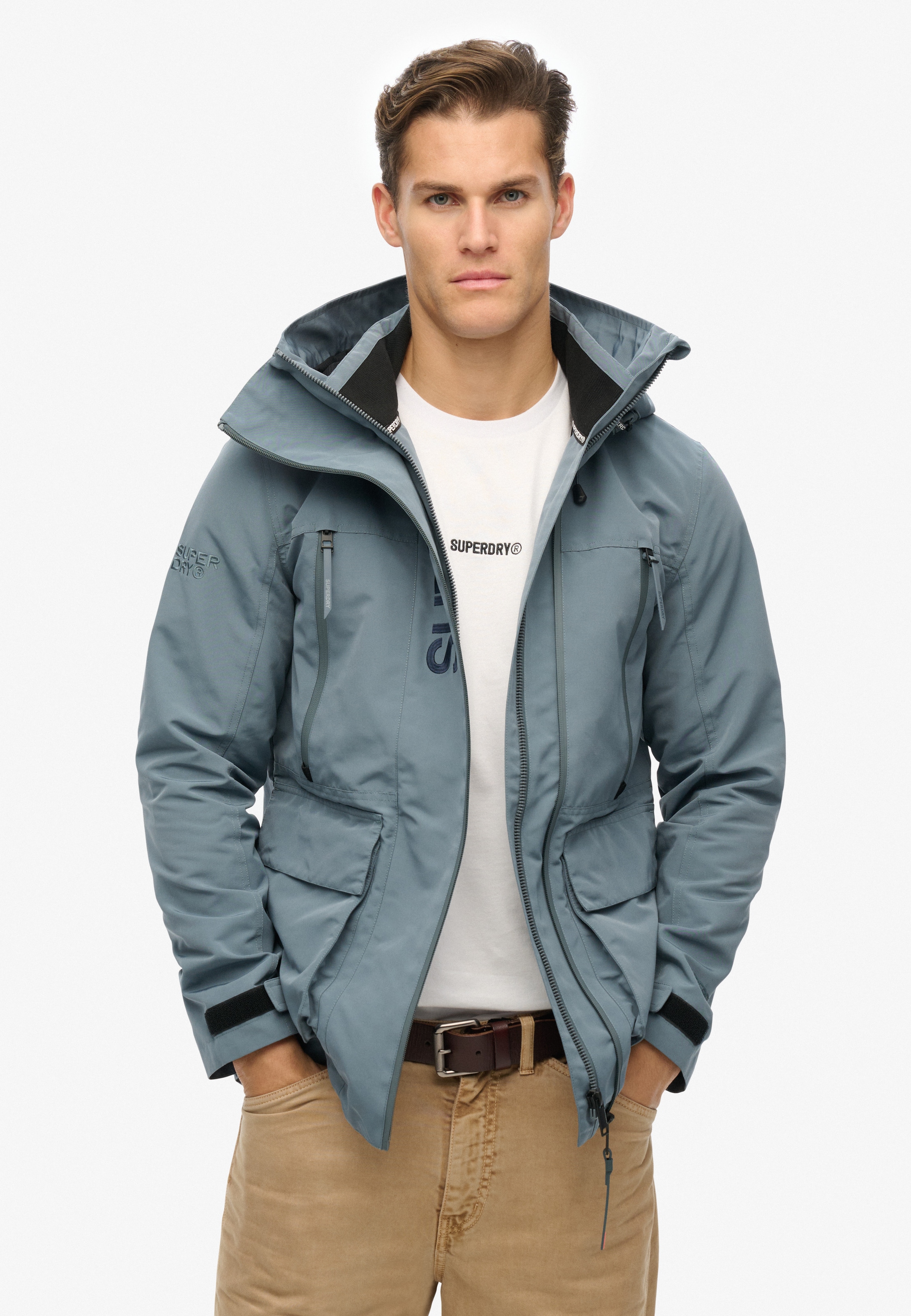 Superdry Outdoorjacke »HOOD ULTIMATE EMB WINDBREAKER«, ohne Kapuze