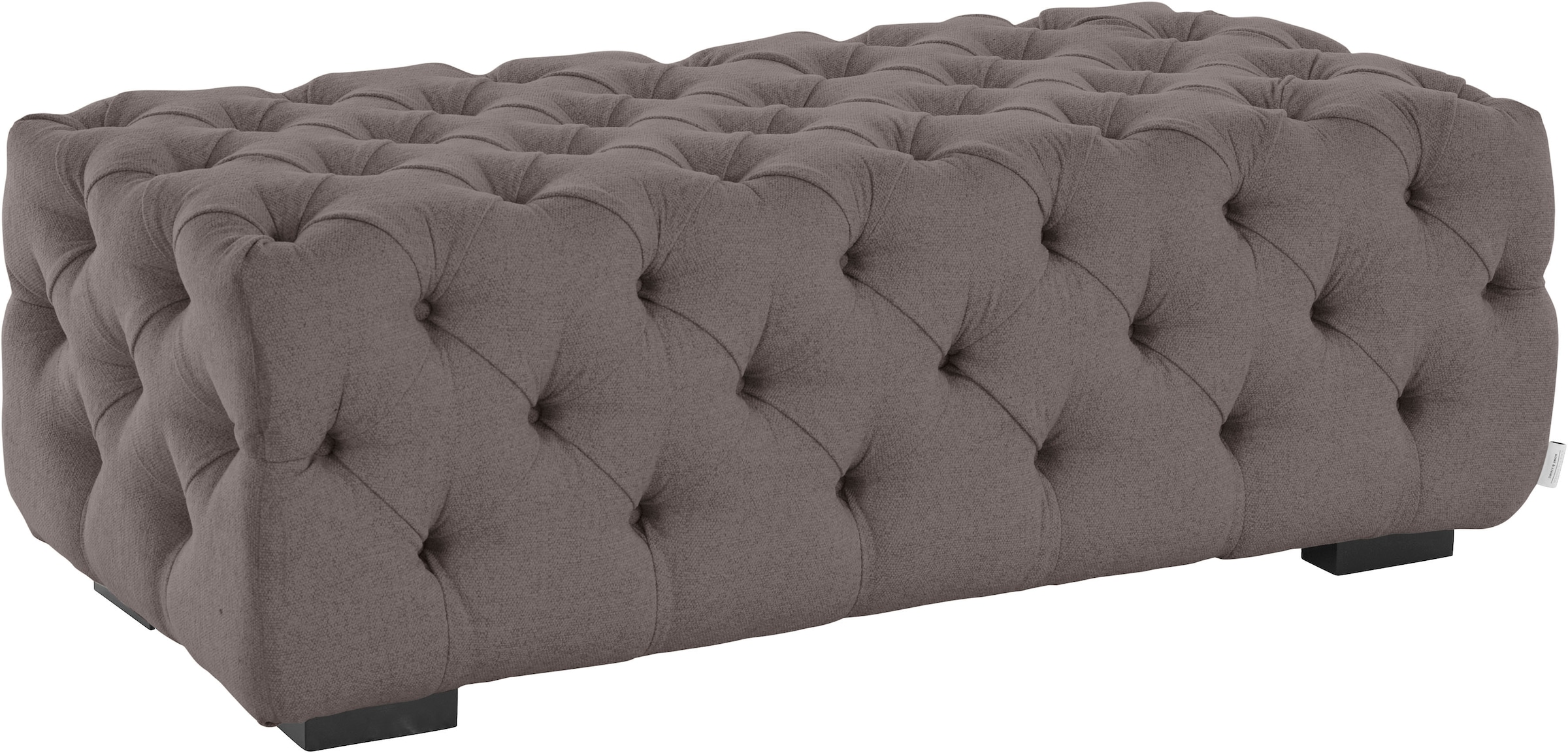 Guido Maria Kretschmer Home&Living Polsterhocker »Kalina«, mit klassischer Chesterfield-Knopfheftung