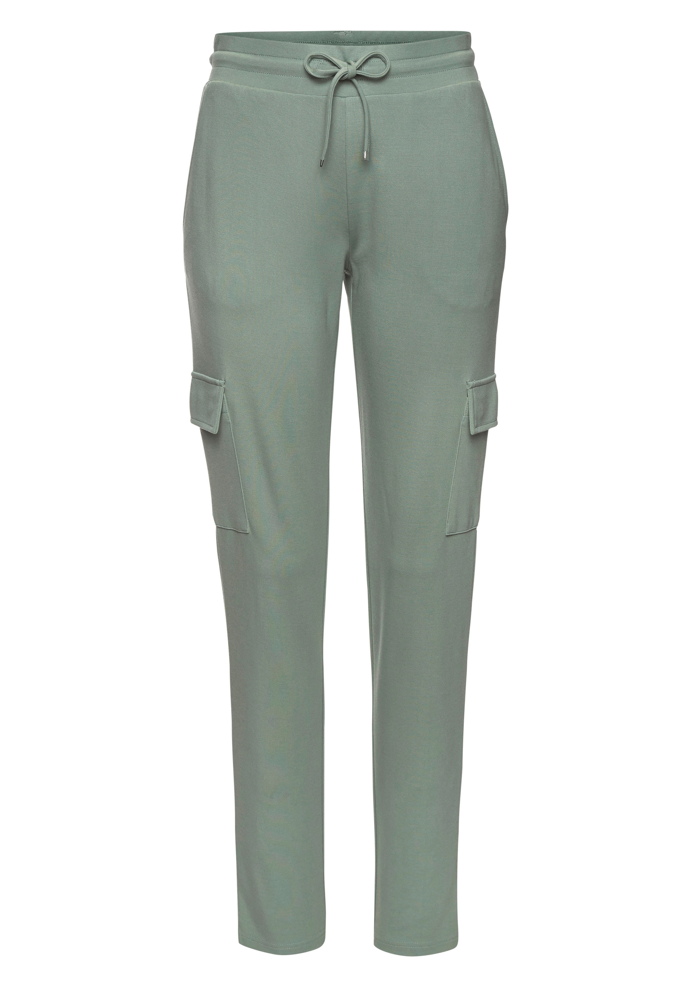 LASCANA Cargohose, in weich fließendem Material, Loungewear