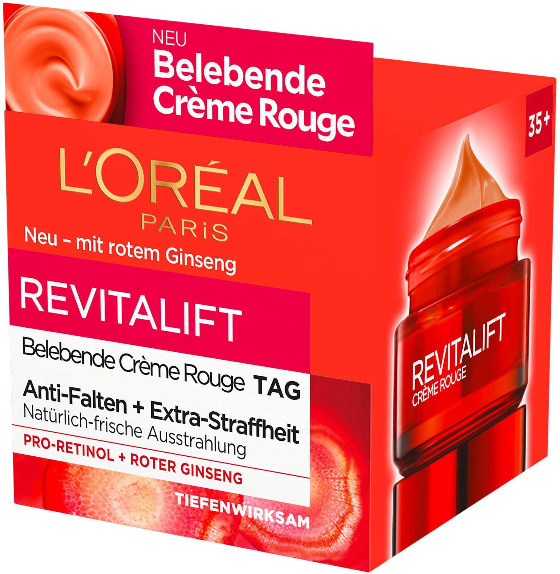 L'ORÉAL PARIS Tagescreme »Revitalift Belebende Crème Rouge«, mit hoher Wirksamkeit