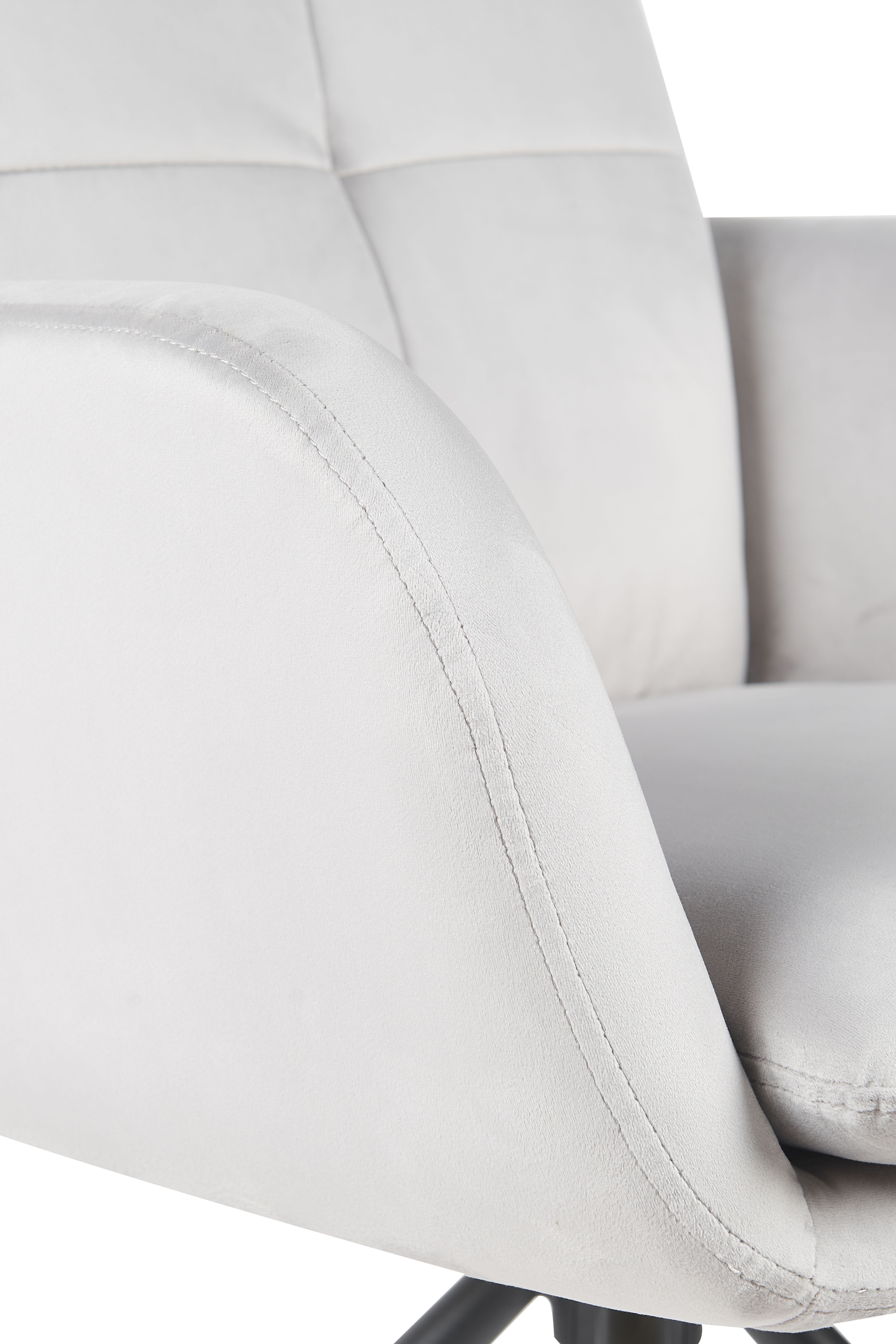 HELA Armlehnstuhl »PARMA« (Set) 2 Stk.2er Pack, 360° drehbar, 4-Fuß, Kissenoptik, Samtvelour, Armlehnen