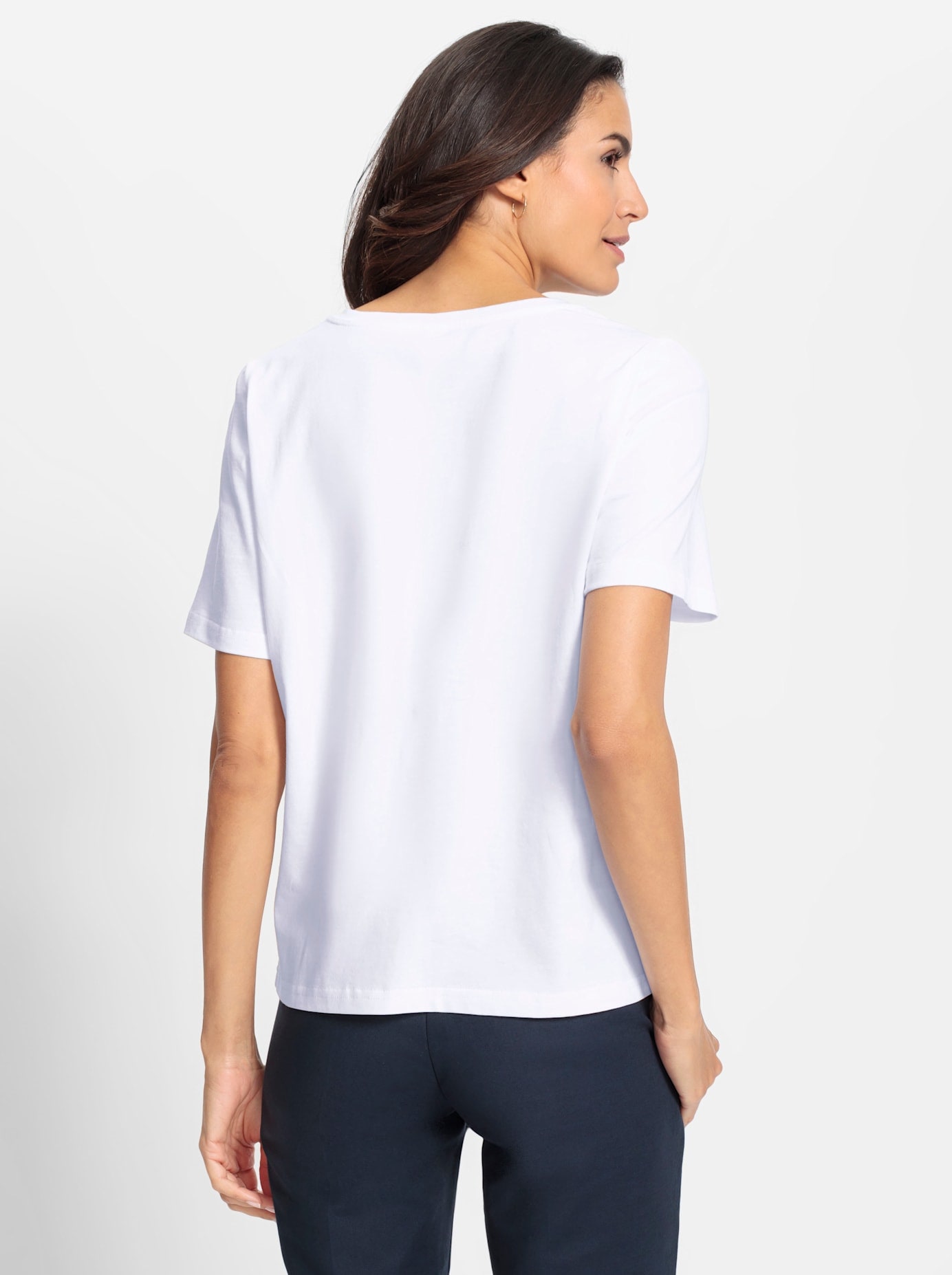 Inspirationen Rundhalsshirt »Kurzarm-Shirt«, (1 tlg.)