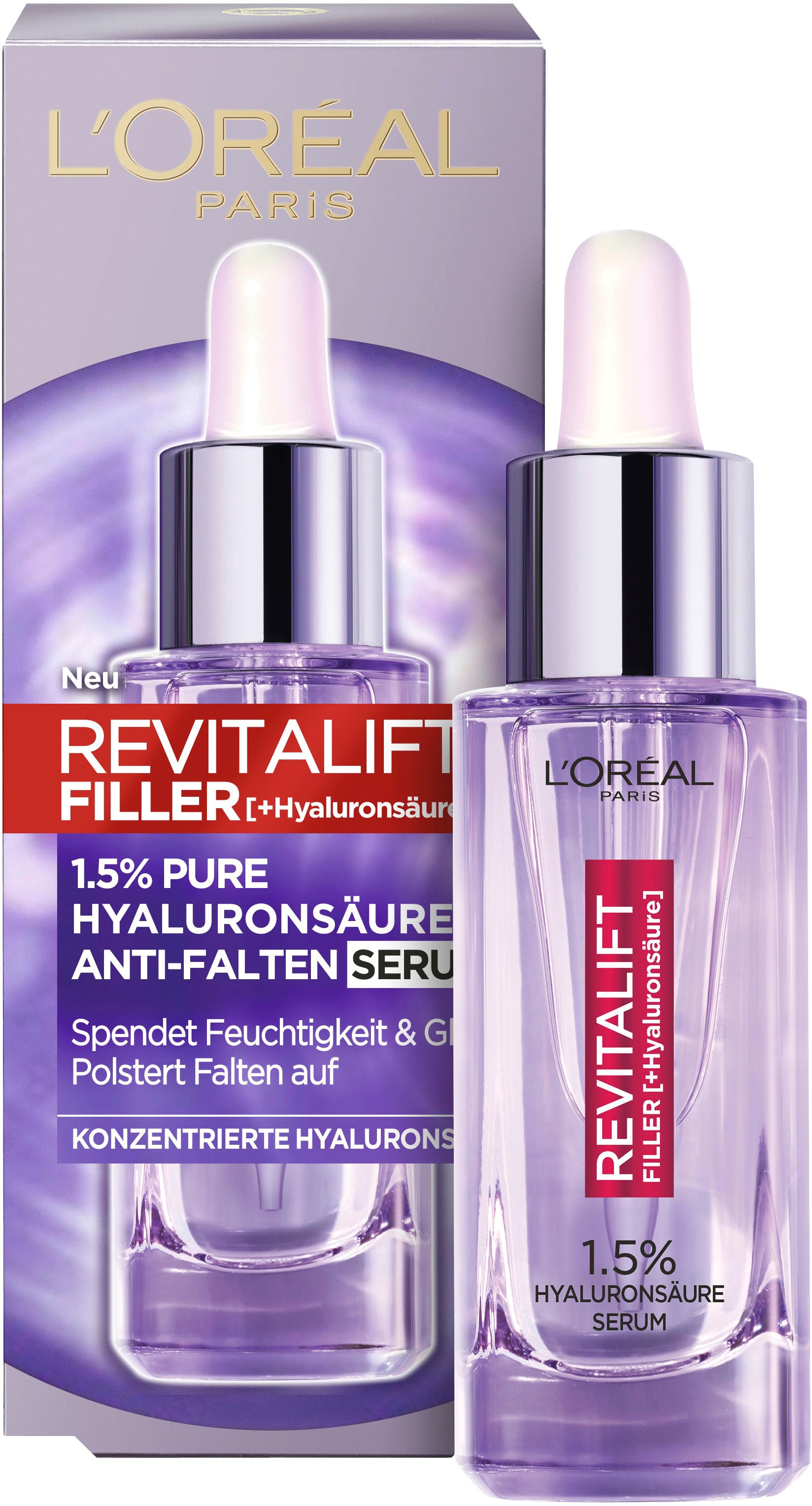 L'ORÉAL PARIS Gesichtsserum »Revitalift Filler Anti-Falten«, mit hoher Wirksamkeit