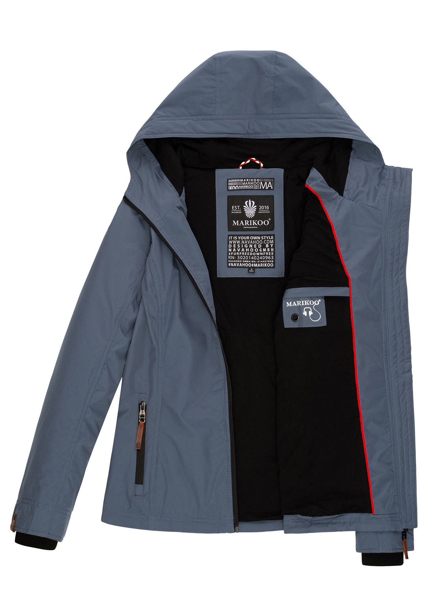 Marikoo Outdoorjacke »Marikoo Brombeere Damen Jacke B862«