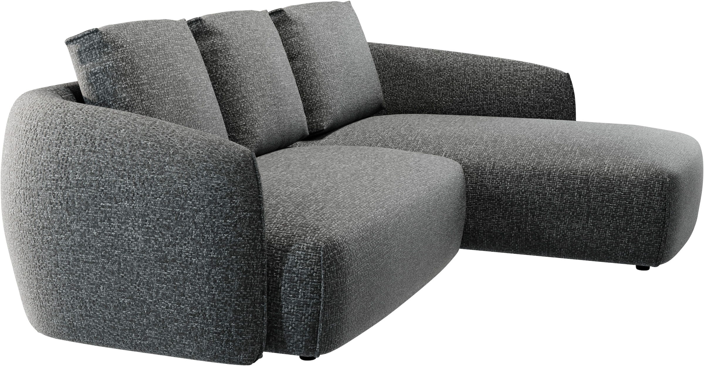TRENDMANUFAKTUR Ecksofa »Shawn elegantes Designsofa, Breite 232cm, L-Form« bequem, organischer Form, mit hochwertigem Bezug