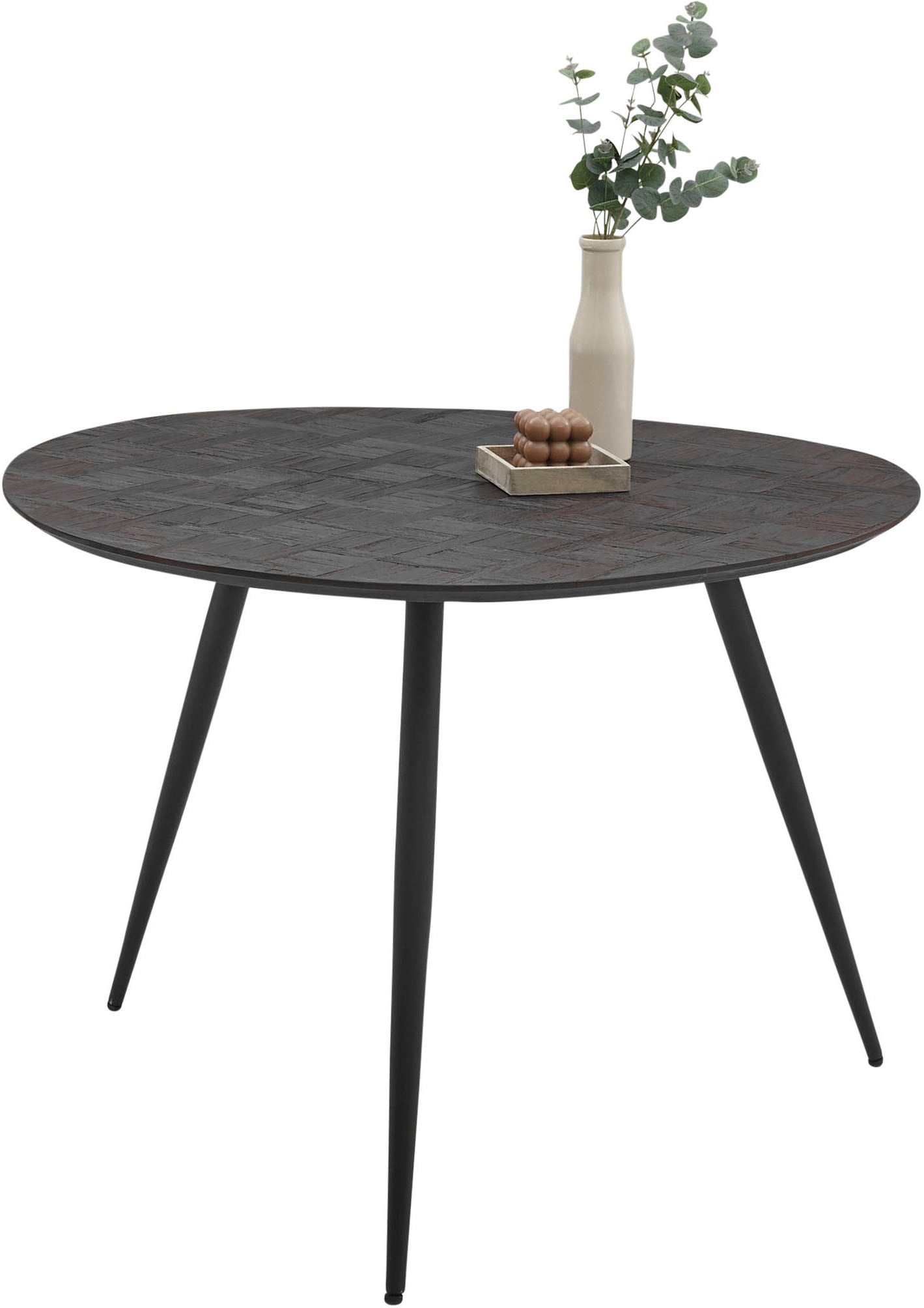 Stolkom Esstisch »Joe«, Massivholz Teak recycelt, Tisch mit Mosaik Muster