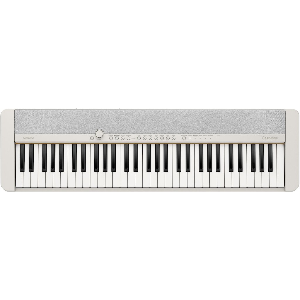 CASIO Home-Keyboard »Piano-Keyboard-Set CT-S1WESET«, (Set, inkl. Keyboardständer, Sustainpedal und Netzteil)